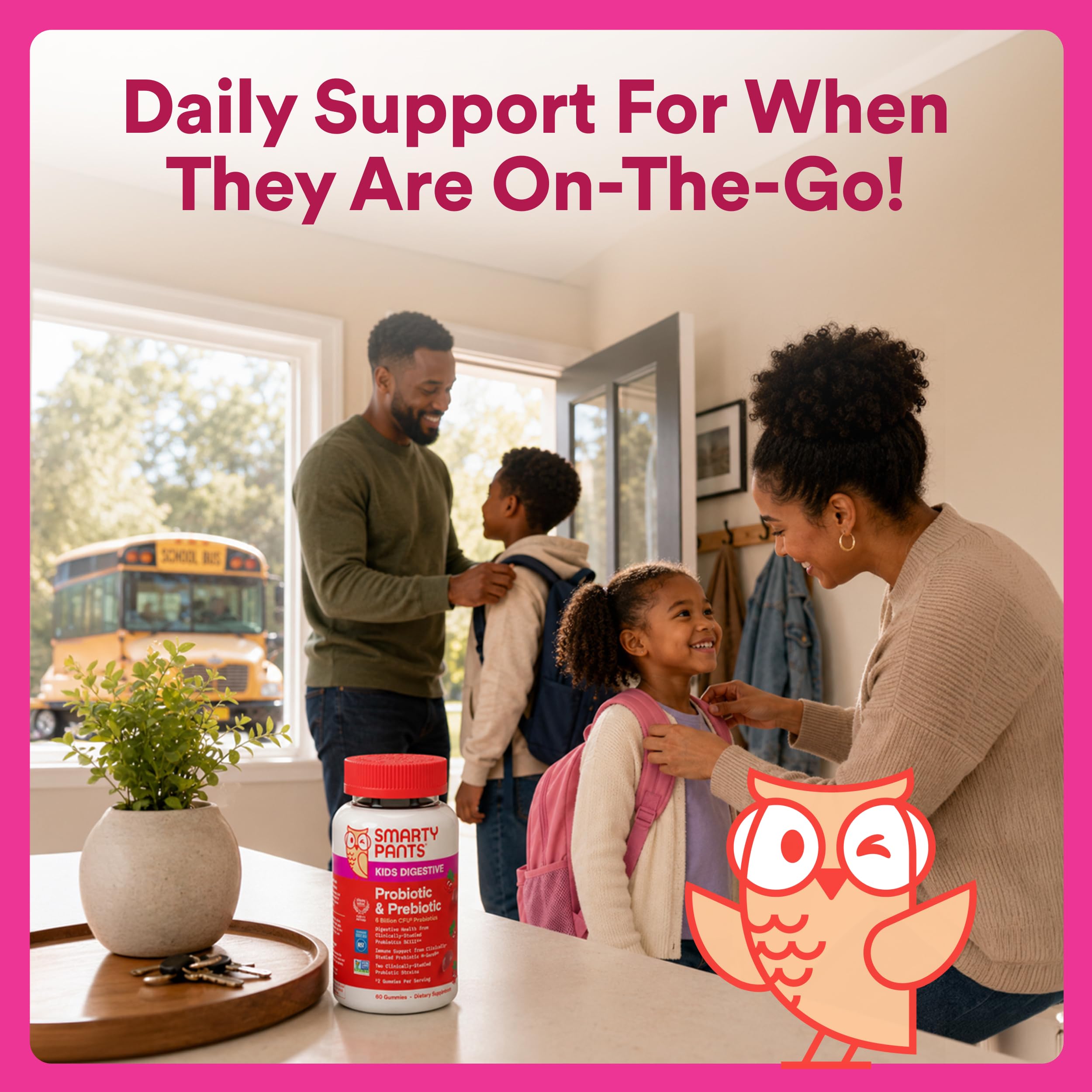 SmartyPants Kids Probiotic & Prebiotic Gummies 60 Ct