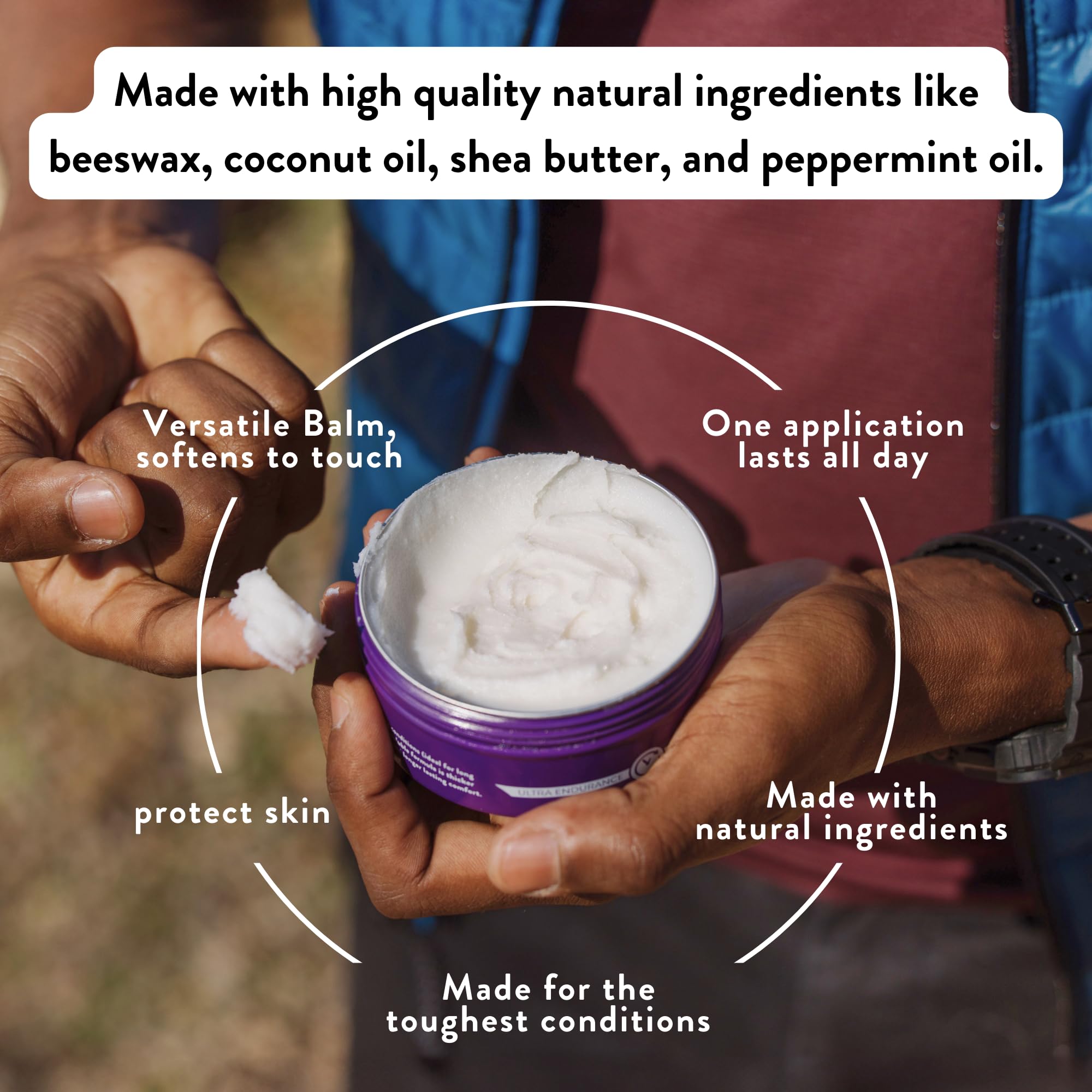 Chamois Butt'r Ultra anti-chafe balm jar, 5 oz, skin protectant for reducing chafing during outdoor activities