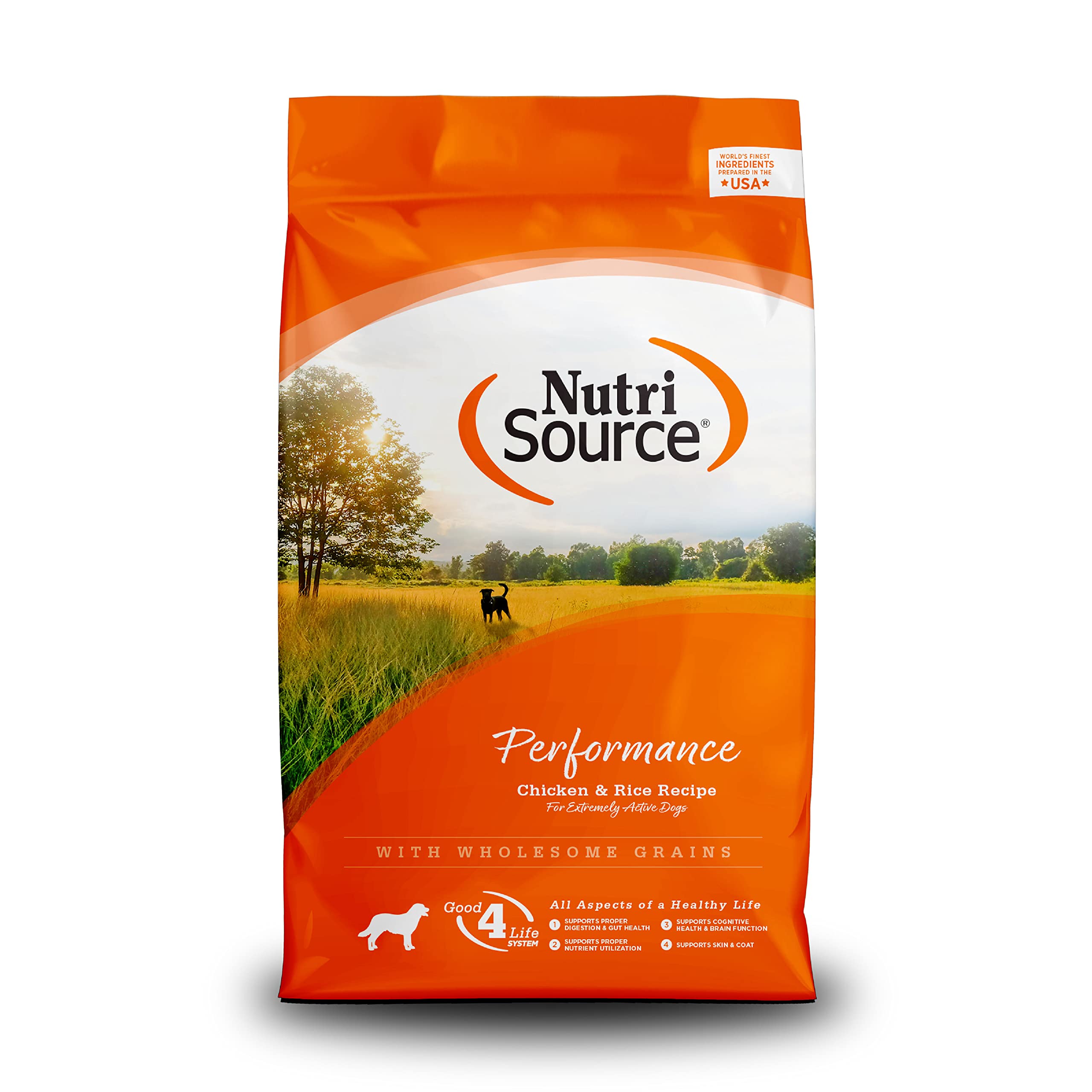 NutriSource Performance Dog Food, Made with Chicken and Rice, - Product Imagery