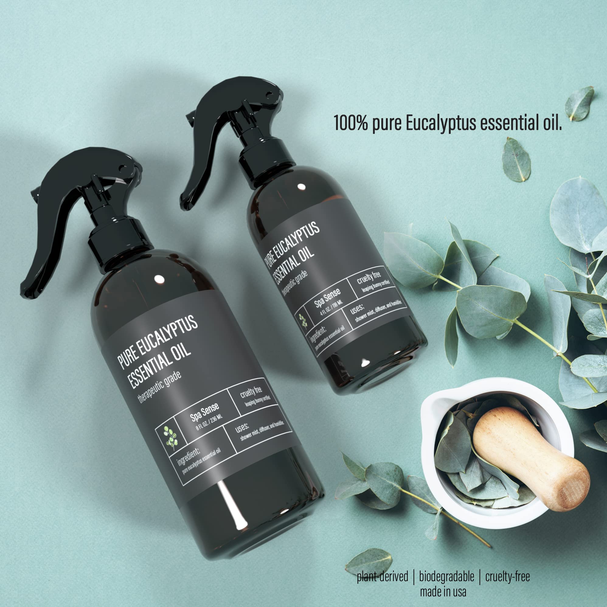Spa Sense Pure Eucalyptus Oil Shower Mist – 8 oz