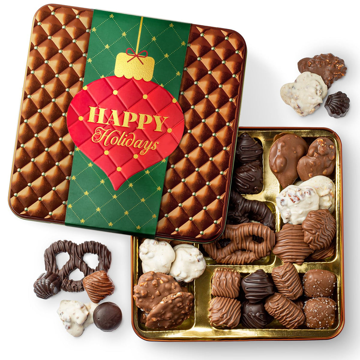 Christmas Chocolate Gift Basket Holiday Candy Gift Box with - BONNIE AND POP Official Imagery - 2