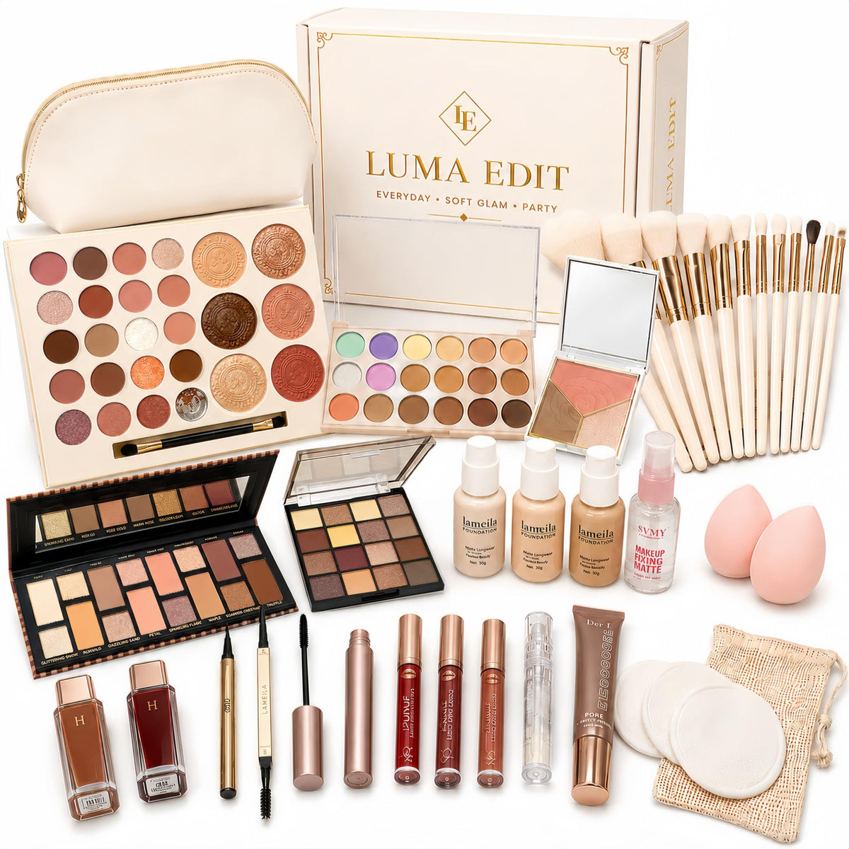 LUMA EDIT Makeup Kit for Women Full Kit, All in One Full Face Makeup Set – product photo (Makeup Sets)