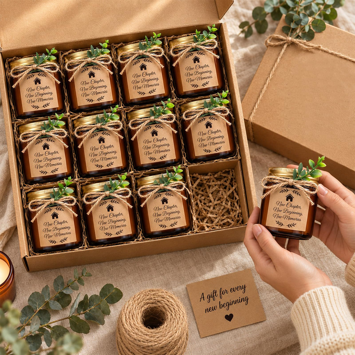 12 Pieces Scented Candle Gifts Set - RimCereal Official Imagery - 8