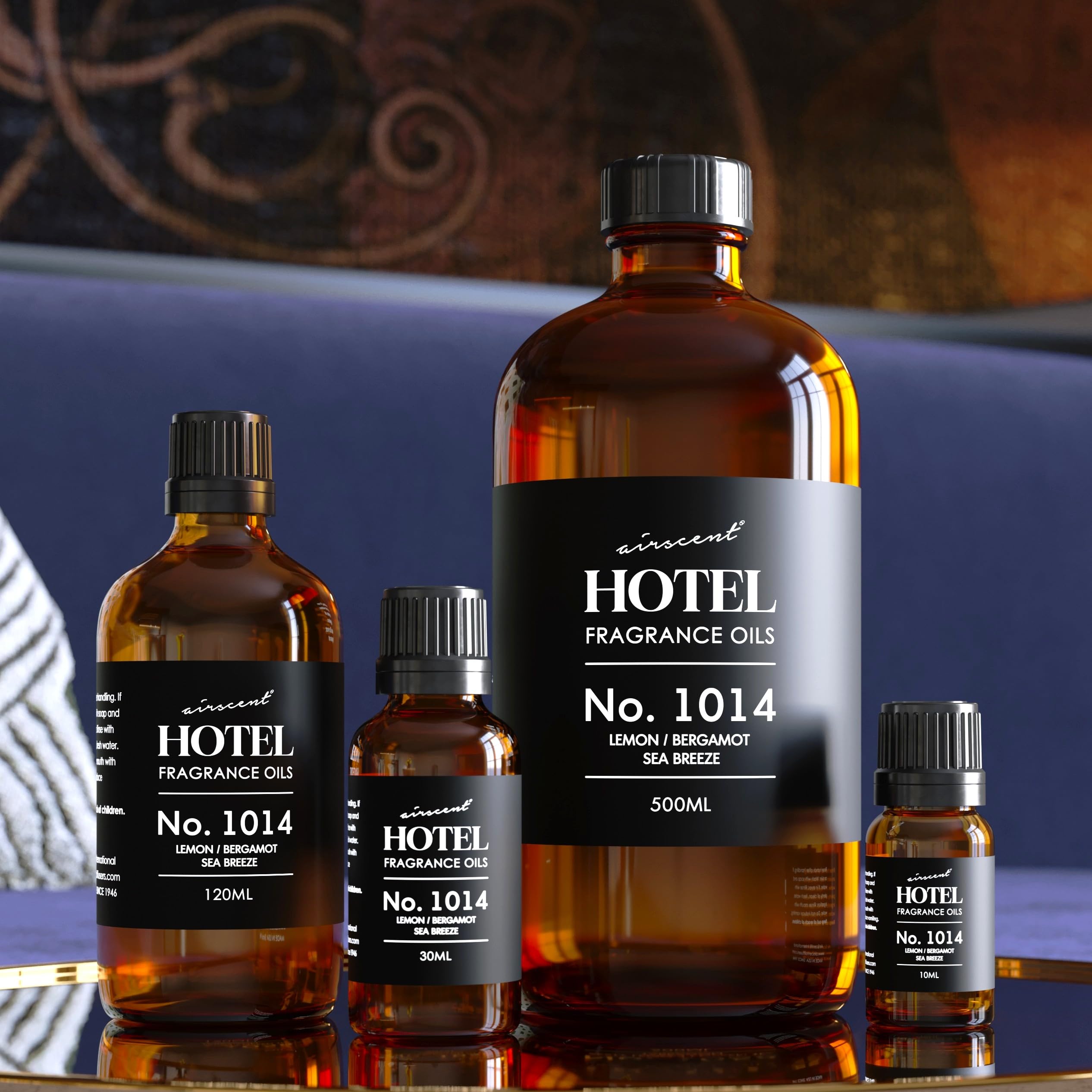 Air-Scent Air-Scent Hotel Diffuser Oil No. 1014, 5-Star Blend essential oil in a 30mL bottle with a natural, aromatic scent.