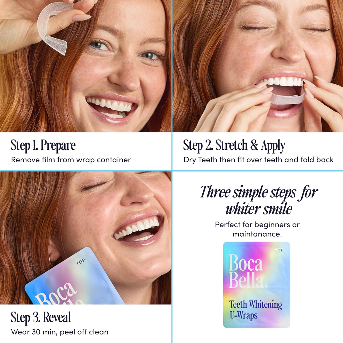 Teeth Whitening U Wraps - Boca Bella Official Imagery - 6