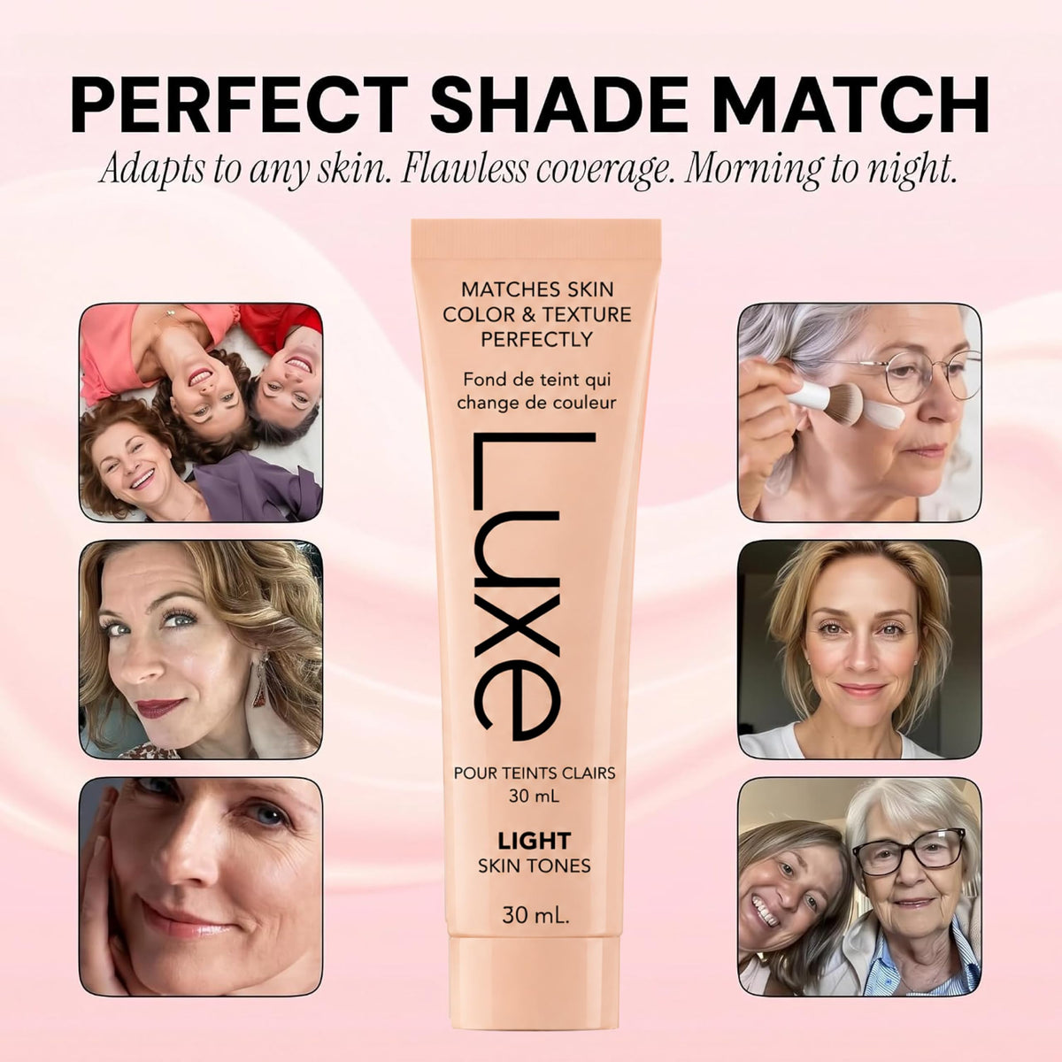 Luxe Color Changing Foundation for Mature Skin - Luxe Cosmetics Official Imagery - 7