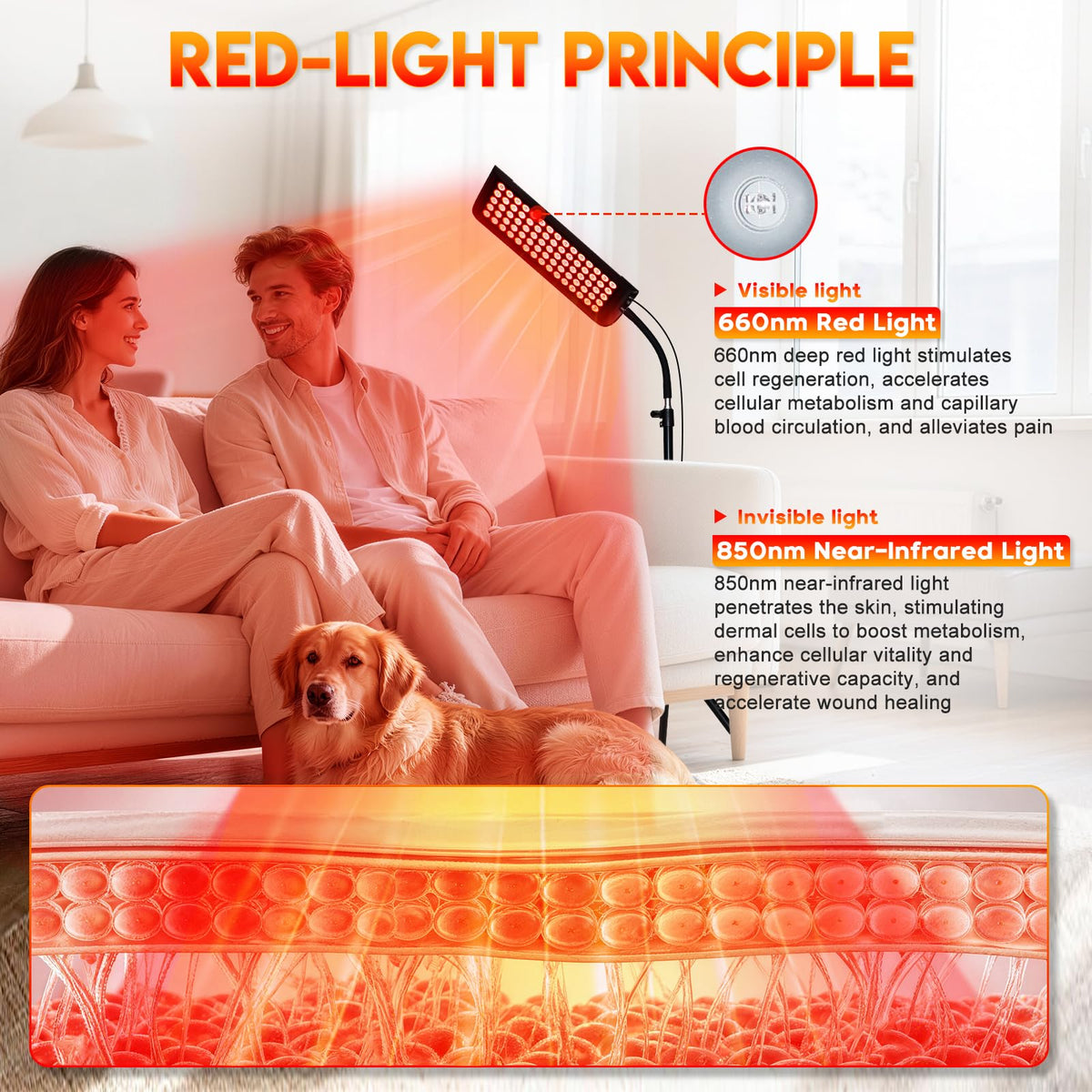 Red Light Therapy for Face Body Red Infrared Light Therapy - Norsfro Official Imagery - 3