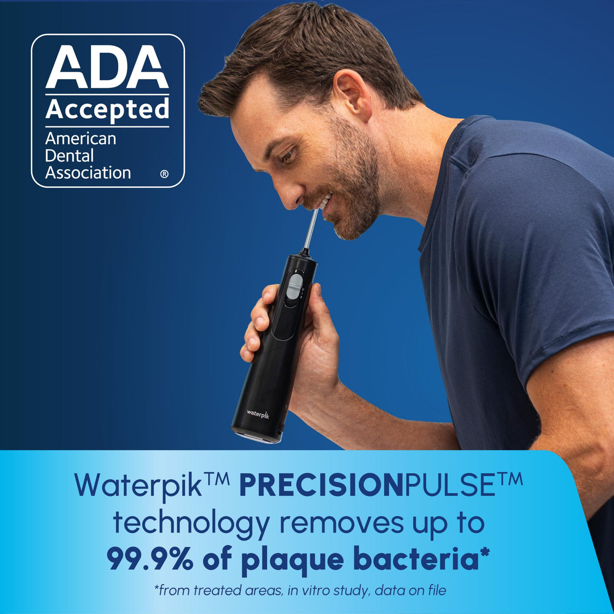 Waterpik Cordless 1100 Rechargeable Portable Water Flosser - Waterpik Official Imagery - 4