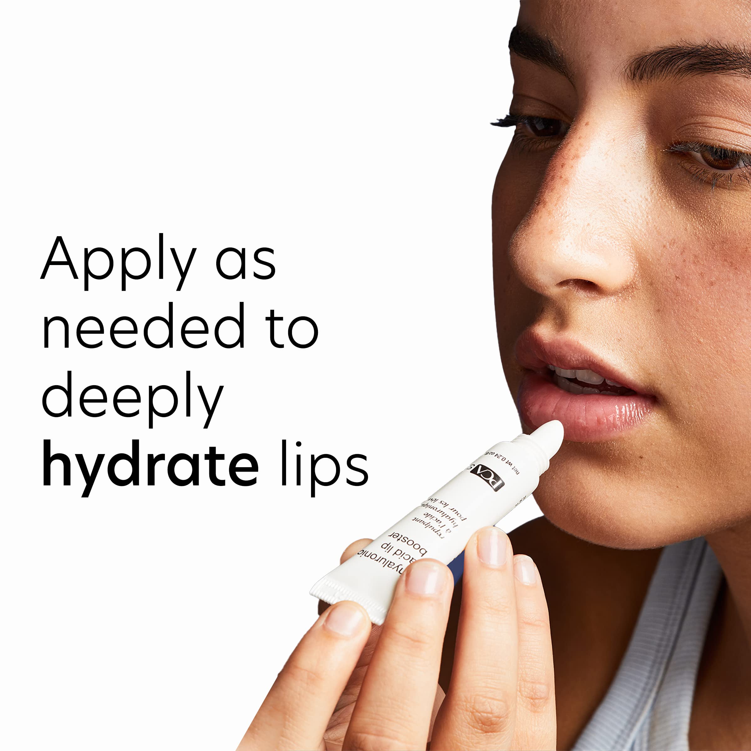 PCA SKIN Lip Plumper Serum with hyaluronic acid, showcasing a sleek bottle of luxurious lip booster for fuller, hydrated lips.