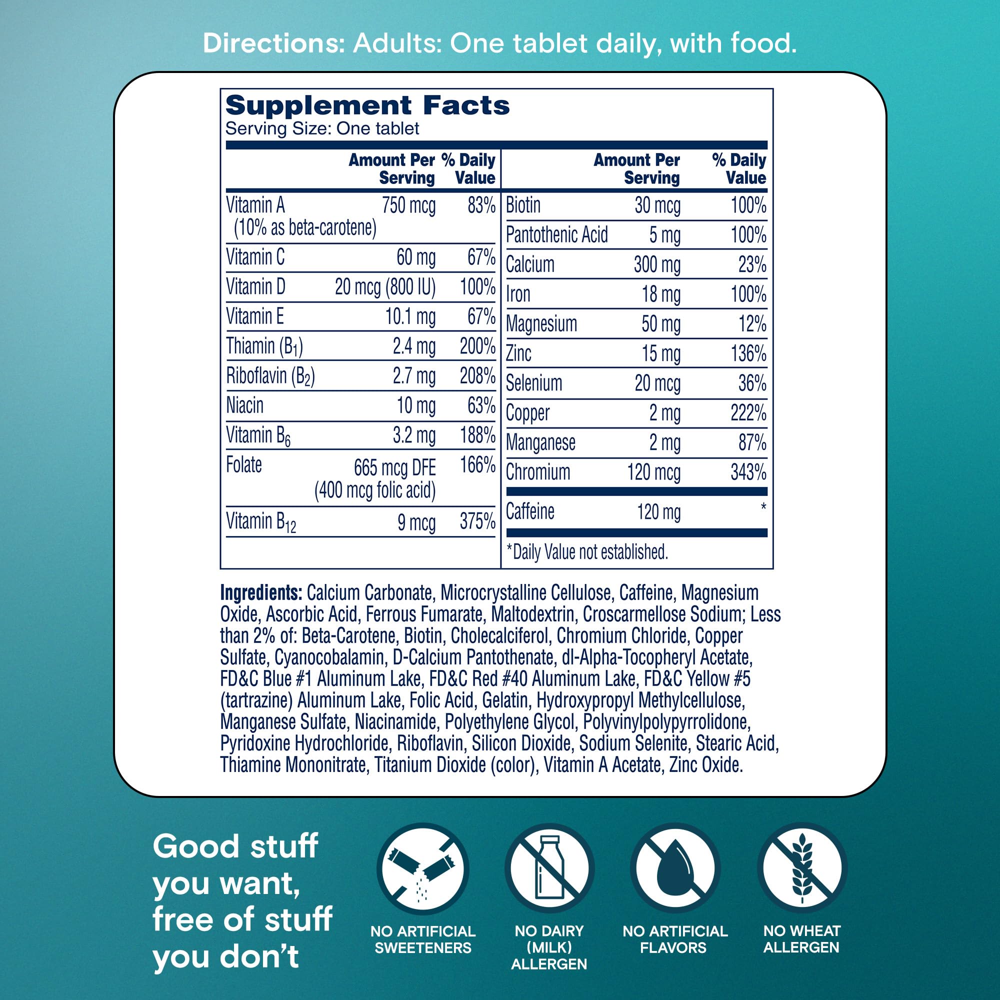 One A Day Women's Active Metabolism Multivitamin 120ct
