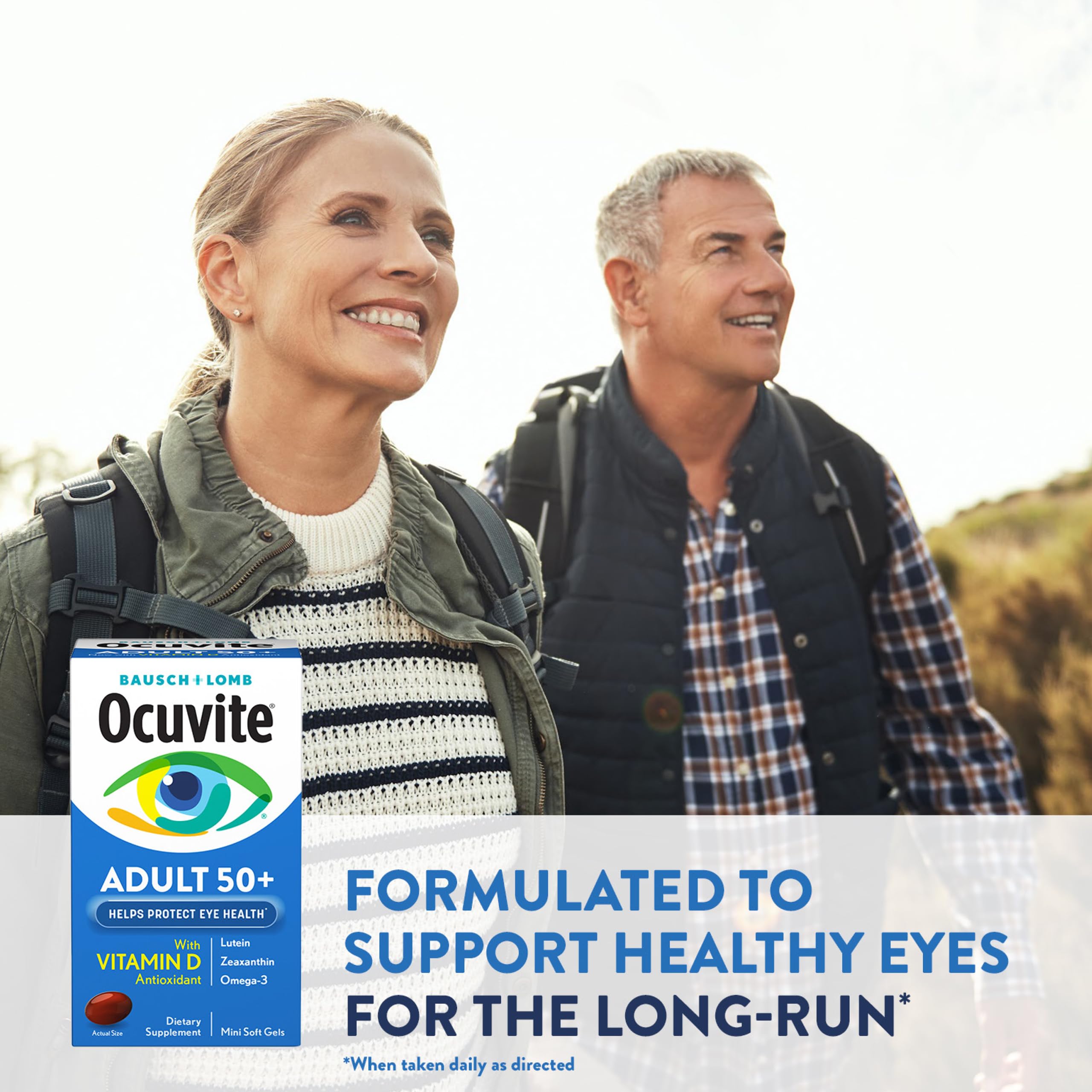 Ocuvite 50+ Eye Vitamins, Lutein & Zeaxanthin Supplement, 90 Softgels