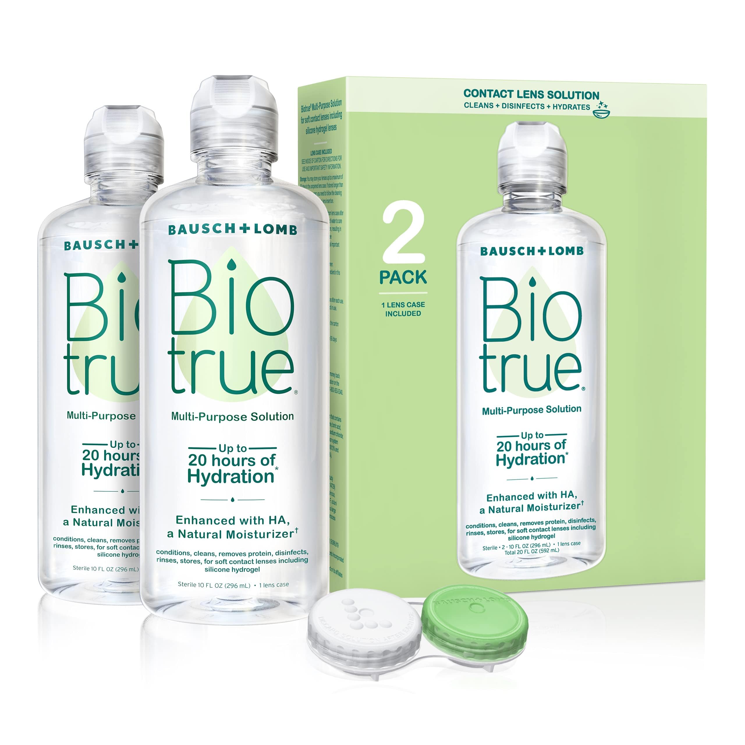 Biotrue Multi-Purpose Contact Lens Solution with Case, 10 Fl oz - Product Imagery