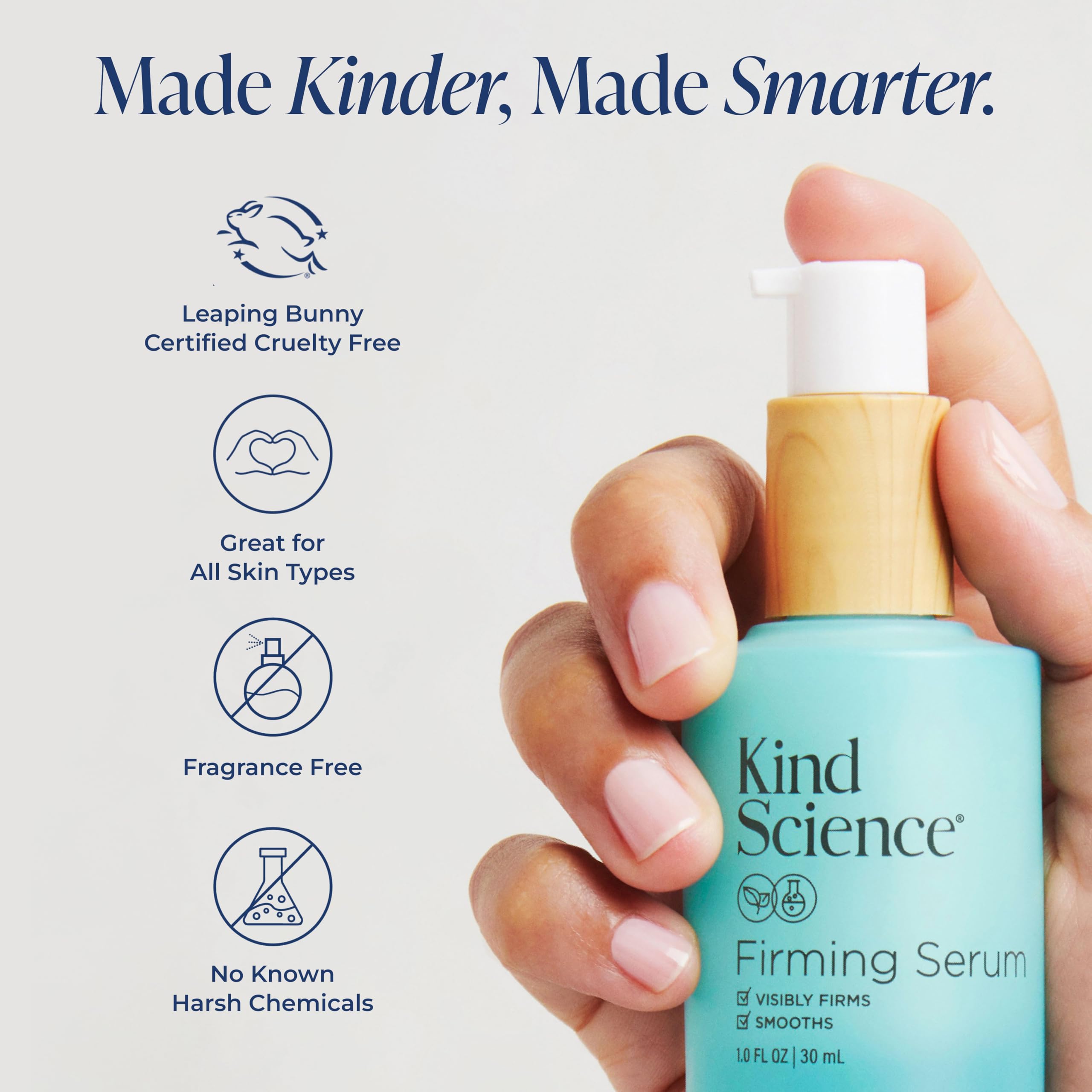Kind Science Firming Serum Bakuchiol Peptides Hyaluronic 1oz