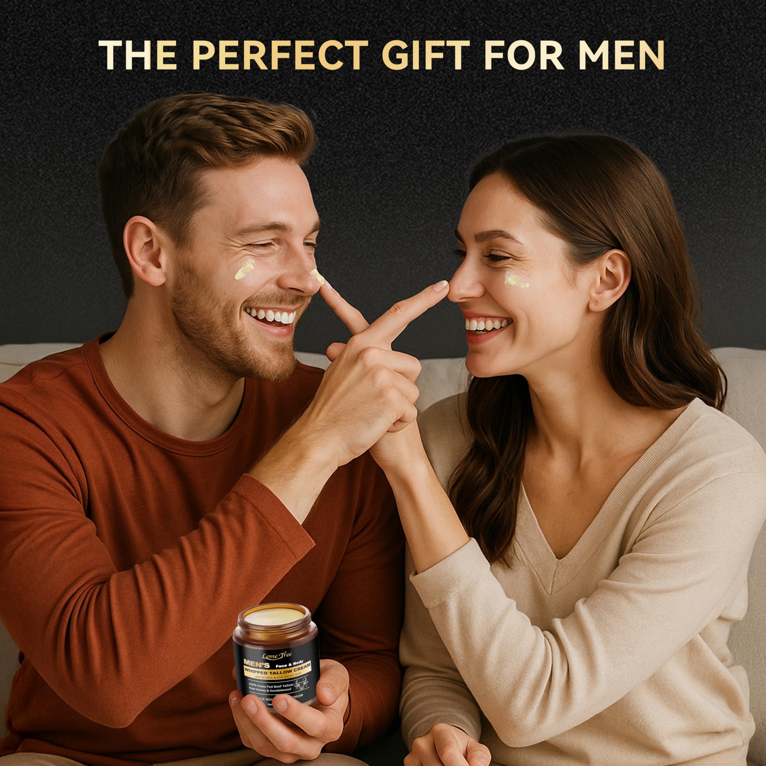 Men's Beef Tallow Face Cream – Retinol & Sandalwood