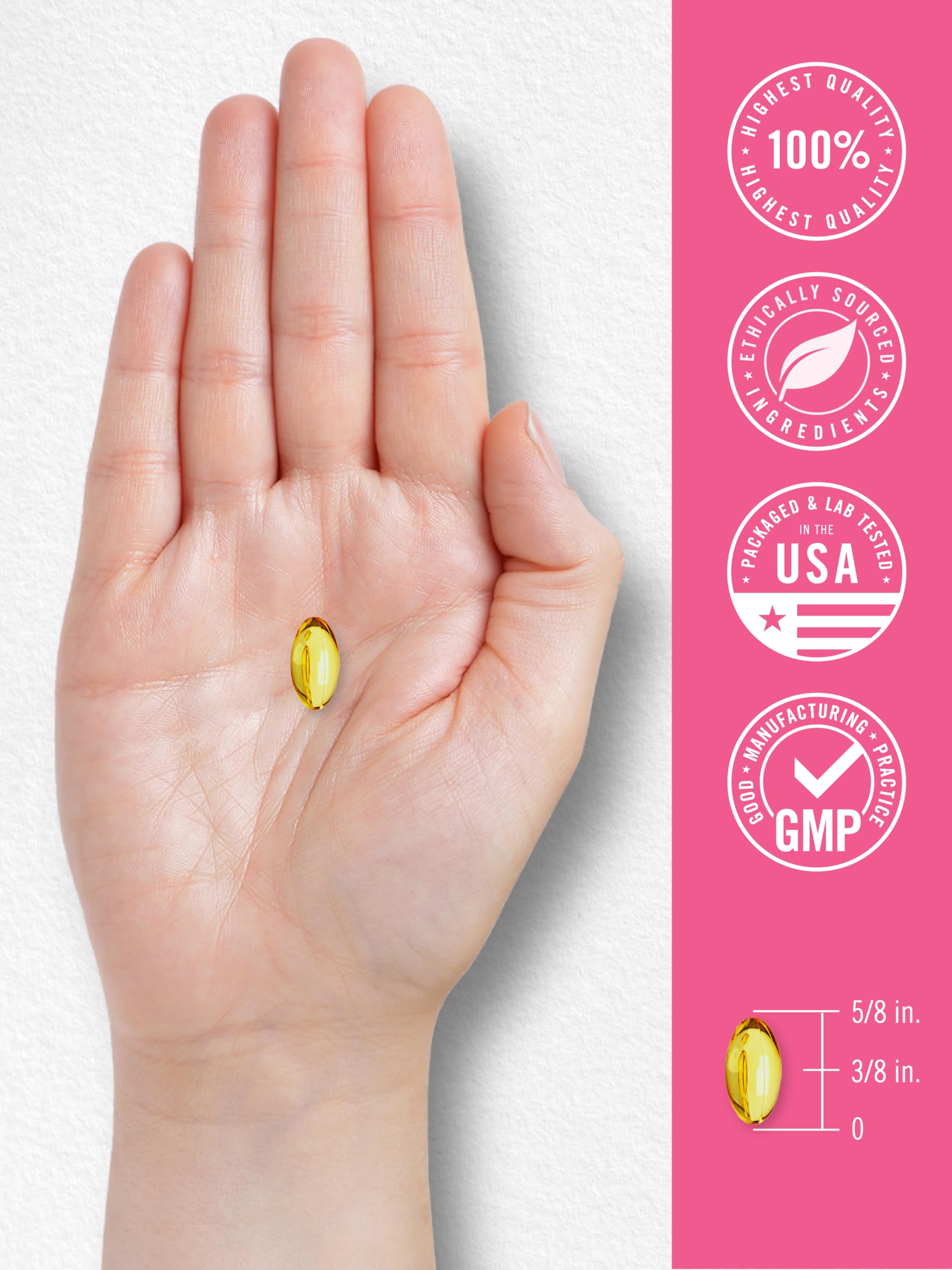 Carlyle Prenatal DHA Vitamin softgels in a bottle, dietary supplement for pregnancy and fetal brain development
