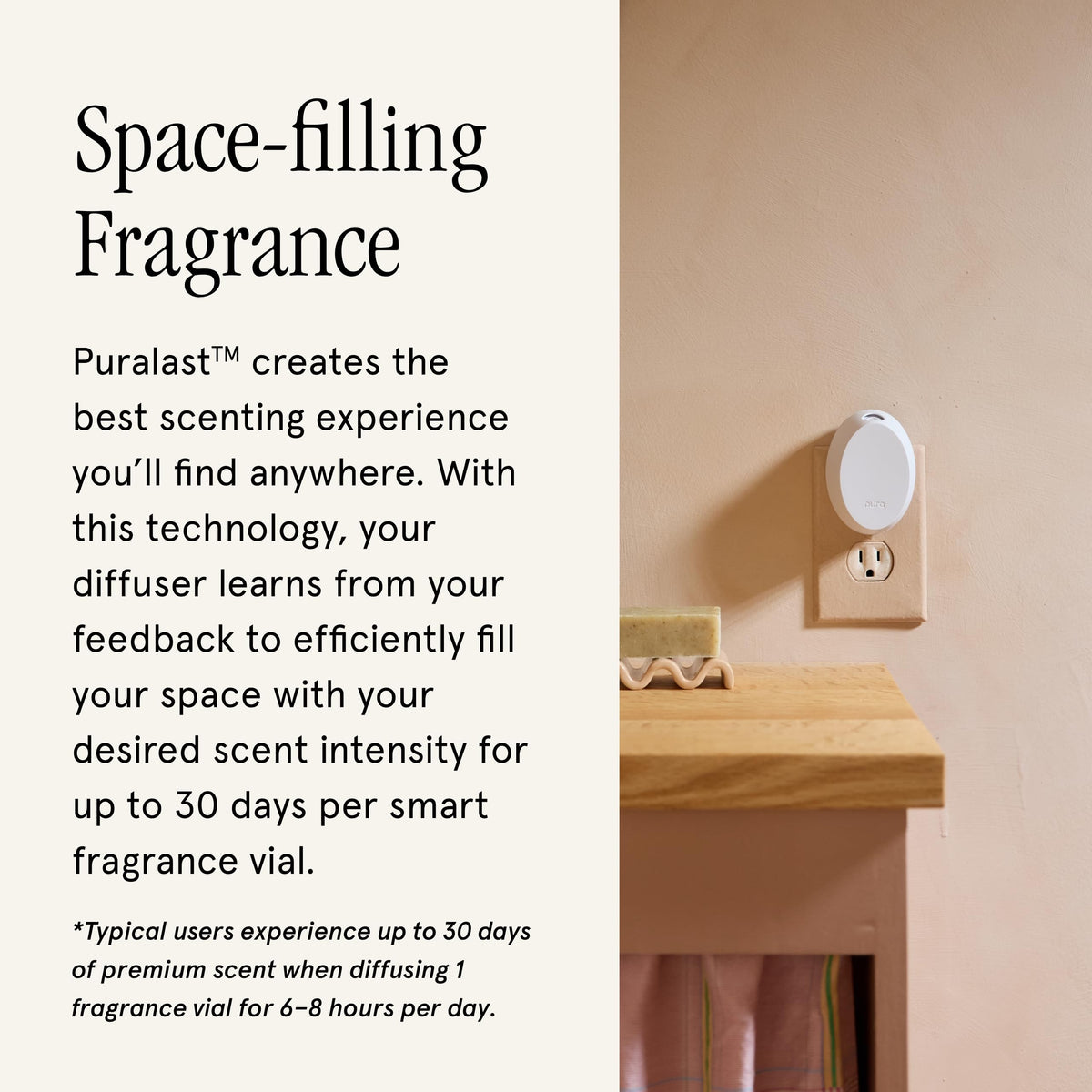 Pura Home Mini Fragrance Diffuser for Small Spaces White Tea - Pura Official Imagery - 7