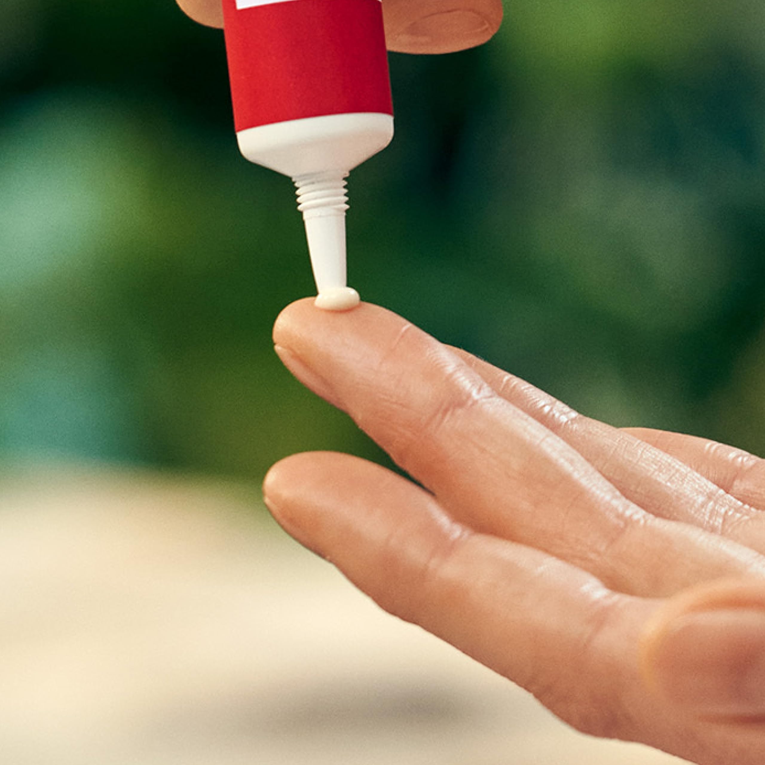 Weleda Plumping Eye & Lip Cream with maca peptides and pomegranate, moisturizing and nourishing skin around eyes and lips.