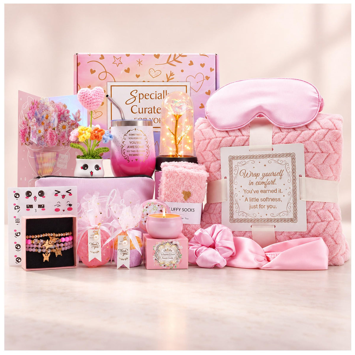 WYSYZJJ Self Care Gift Basket for Women, Relaxation Gift Set for Her – product photo (Gift Sets)
