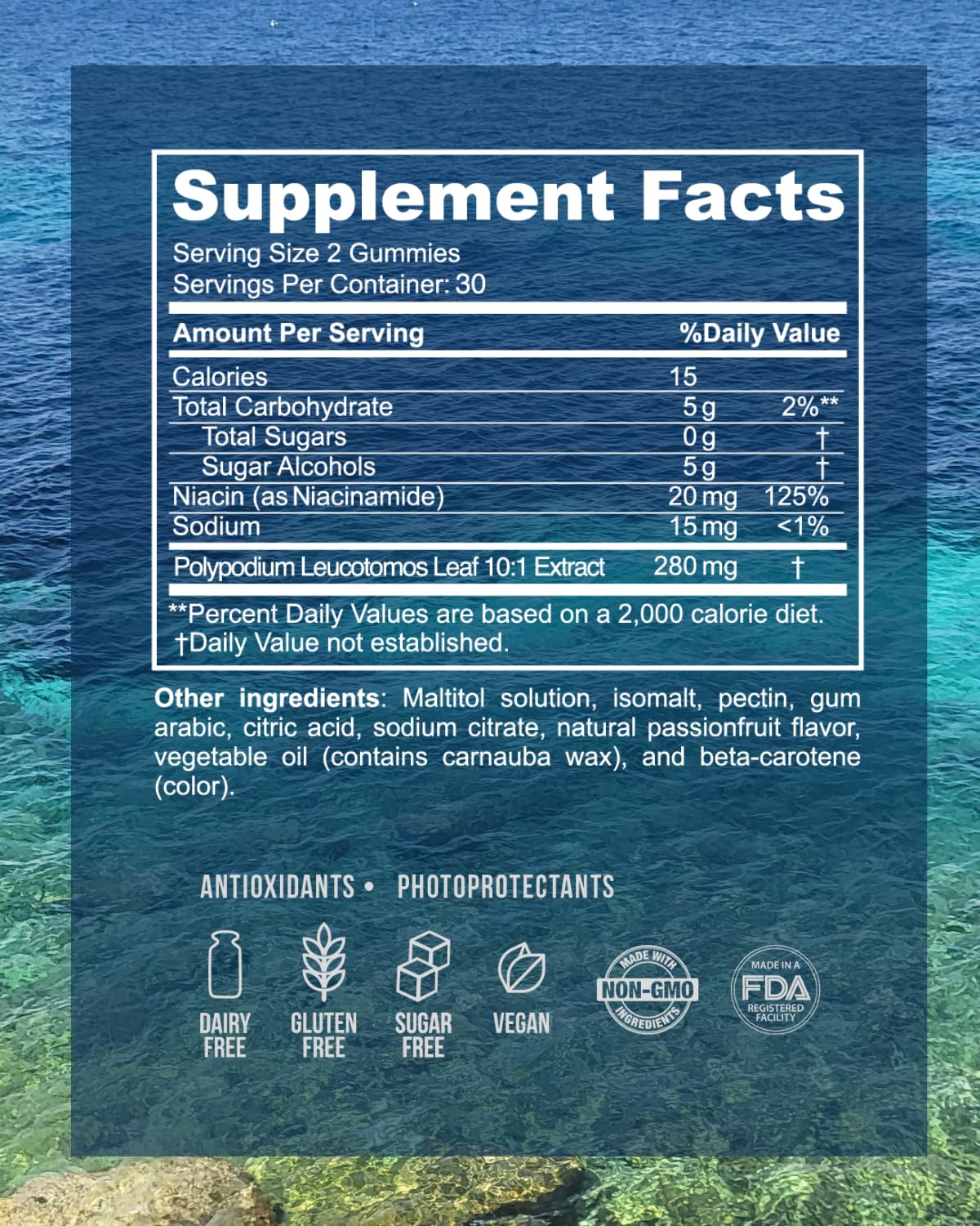 Inner Glow Sol Defense Gummies – Dermatologist & Plastic Surgeon-Formulated Skin Resilience Vitamin Supplement with Poly