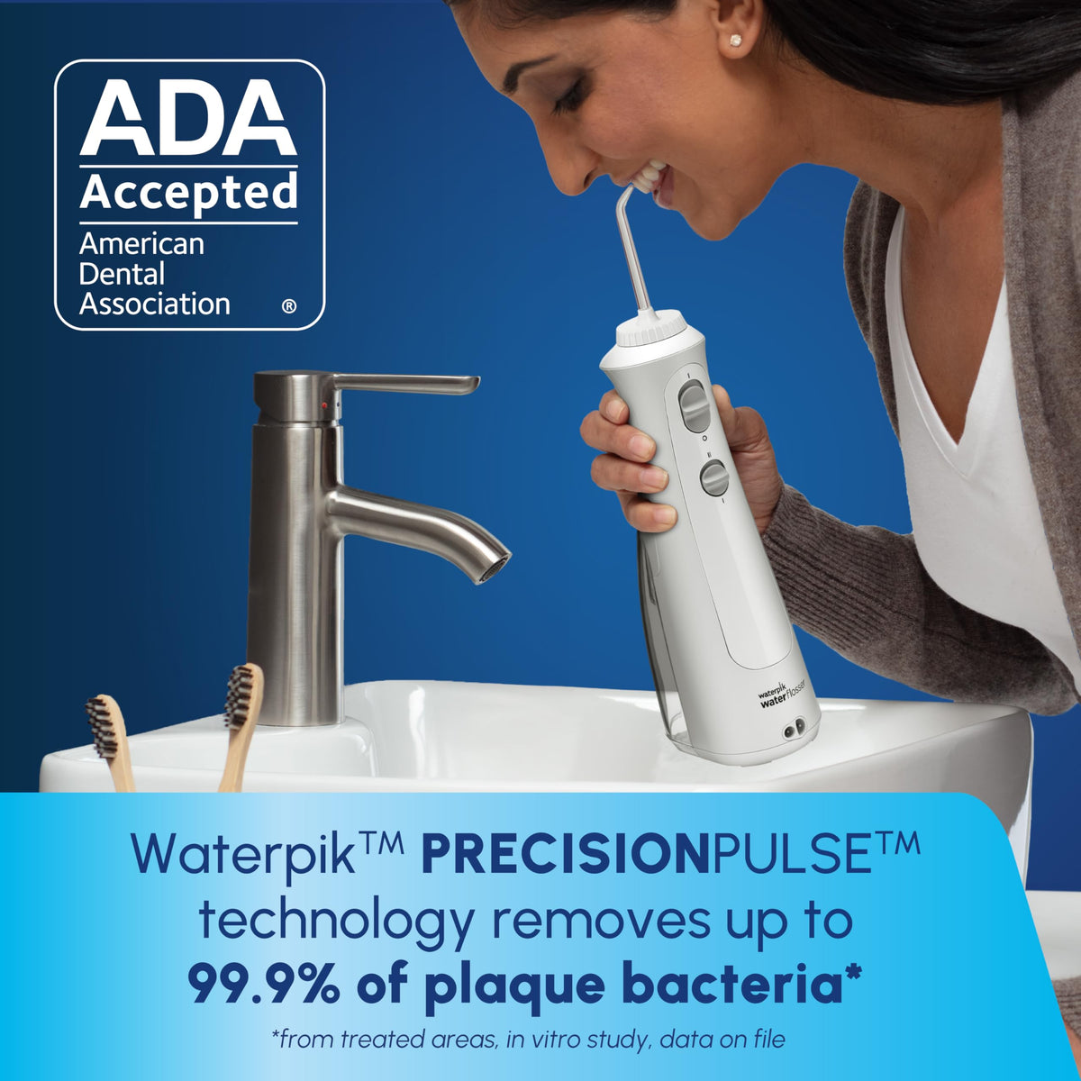 Waterpik Cordless Pearl Portable Water Flosser Rechargeable - Waterpik Official Imagery - 4