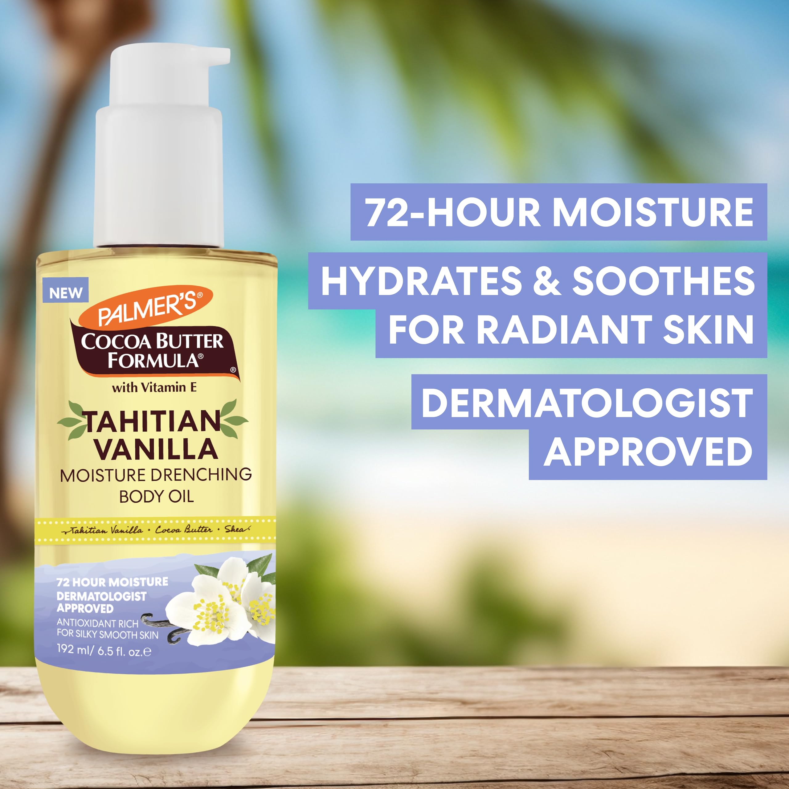 Palmer's Tahitian Vanilla Body Oil, Cocoa Butter Formula (6.5 Fl Oz)