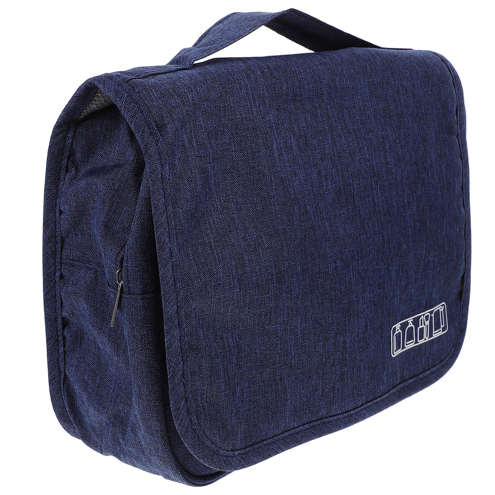 NULYLU waterproof travel toiletry bag for women, foldable cosmetic organizer with multiple compartments for makeup and bathroom essentials
