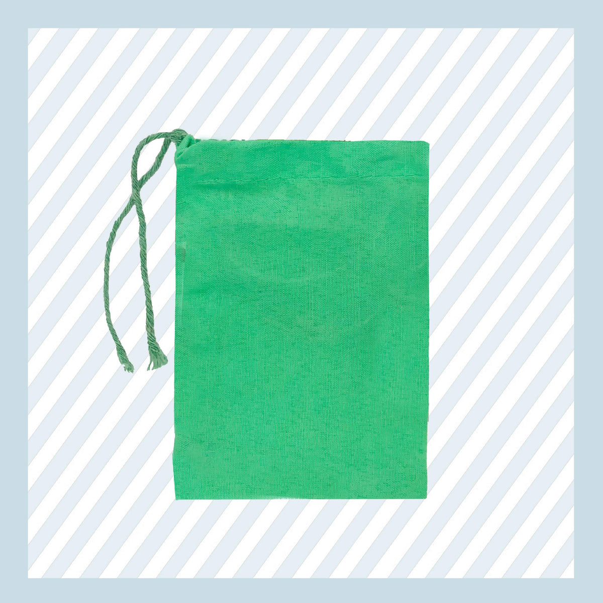 ecogreentextiles Green Christmas Bags, 100% Organic Cotton birthday bag for gift wrapping, Grocery, Jewelry, and Makeup,