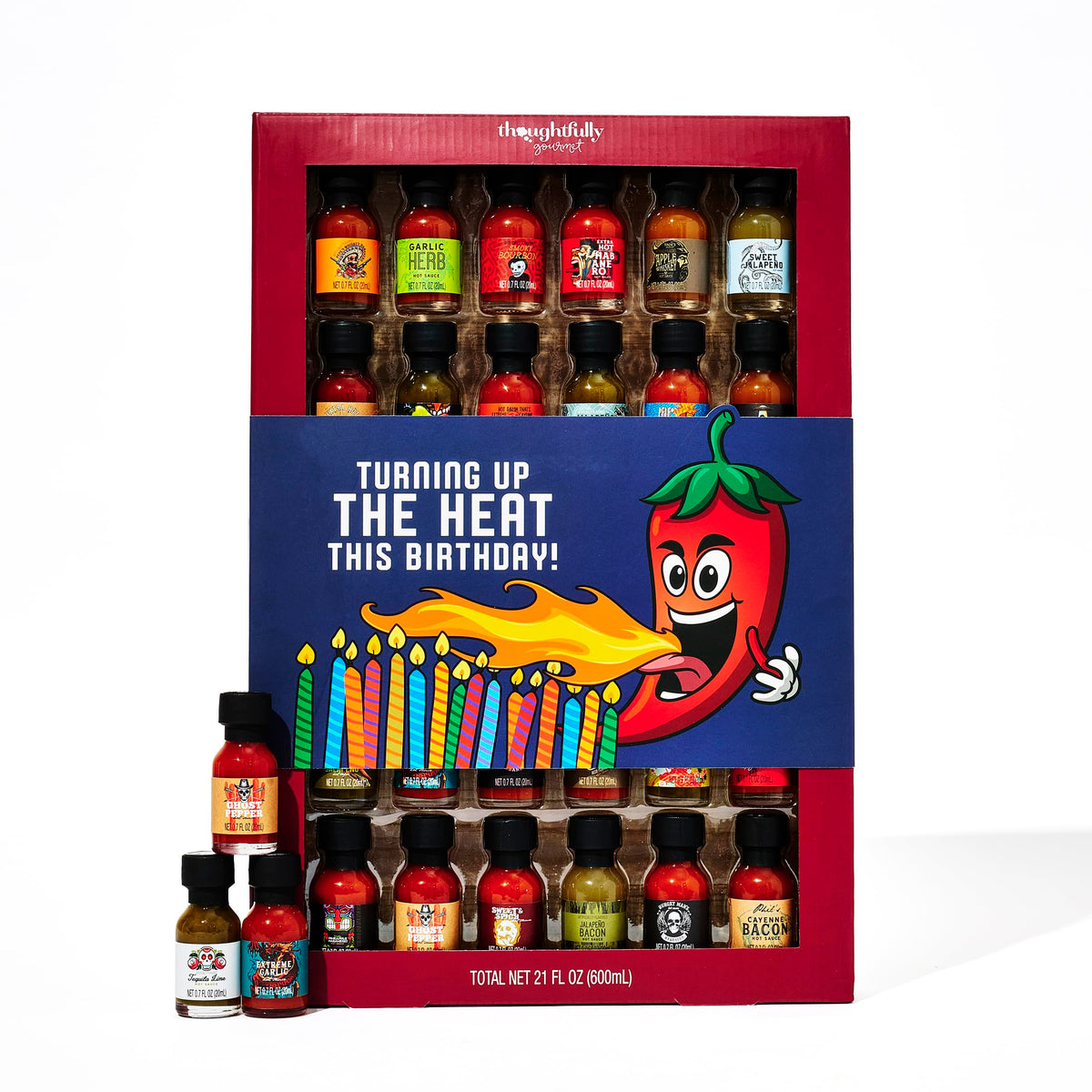 Birthday Hot Sauce Gift Set Celebration Sampler Collection - Thoughtfully Official Imagery - 2