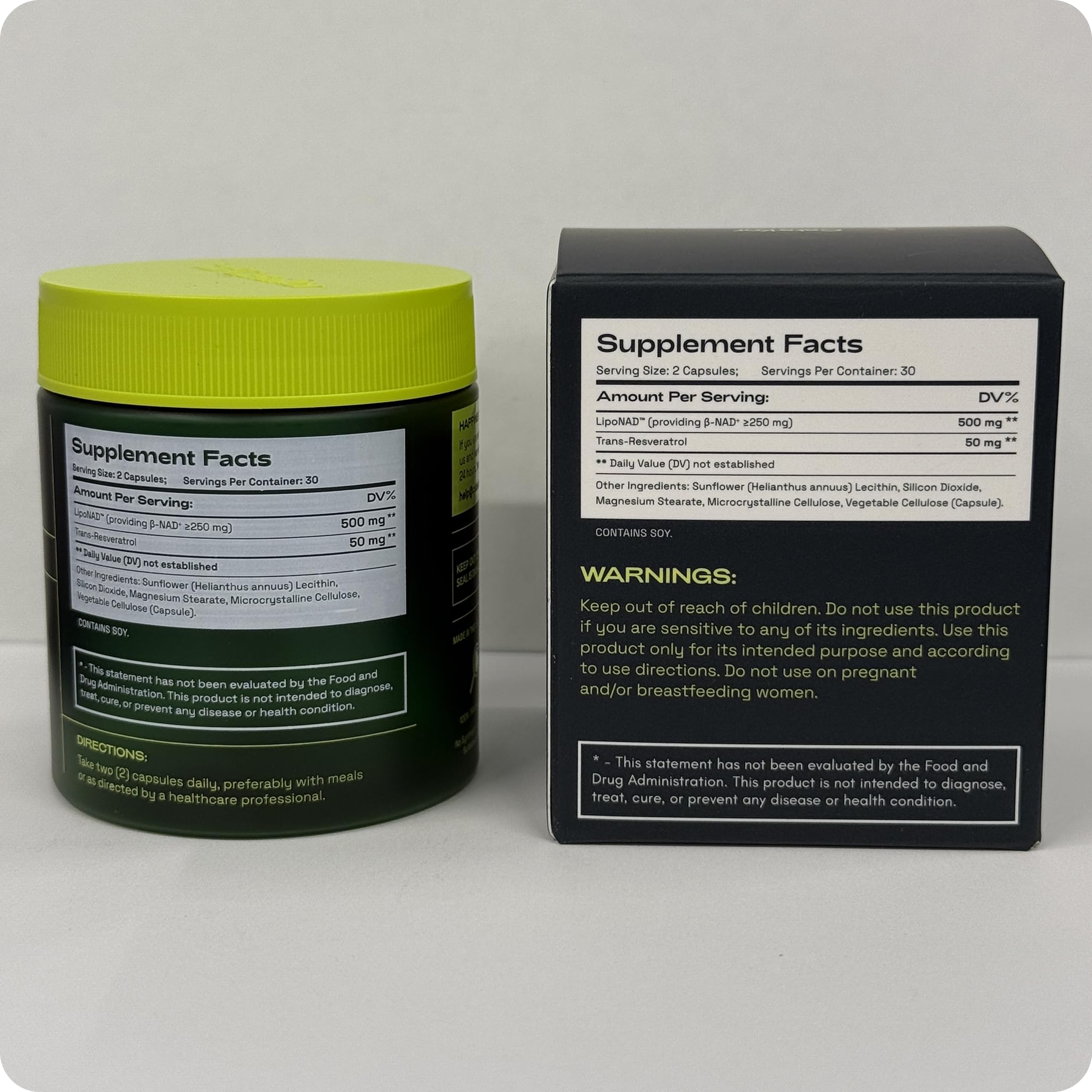 Cata-Kor Liposomal NAD+ Resveratrol Supplement 60ct