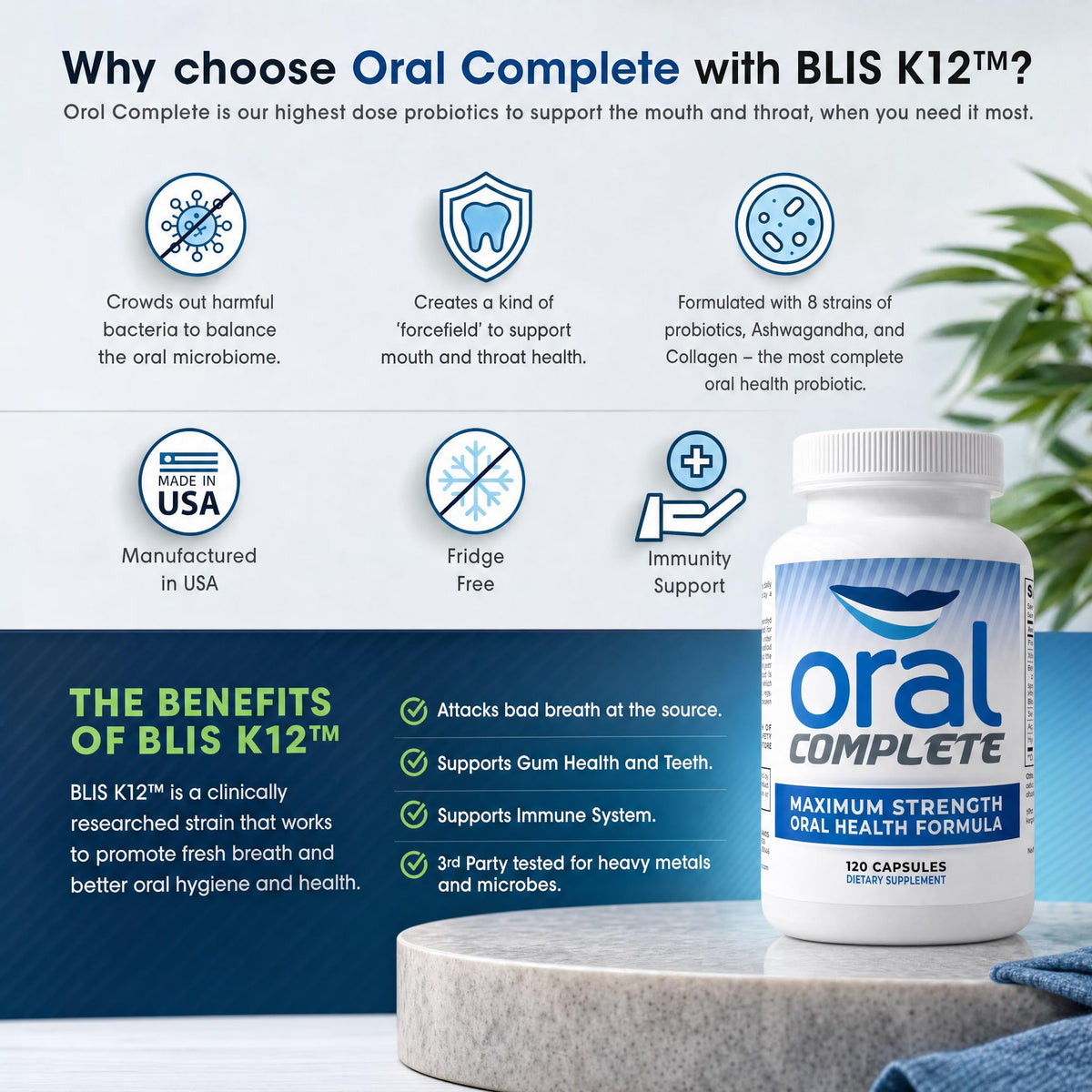 Oral Complete 11 in 1 Dental Probiotics Bad Breath Treatment - Instant Brands Official Imagery - 6
