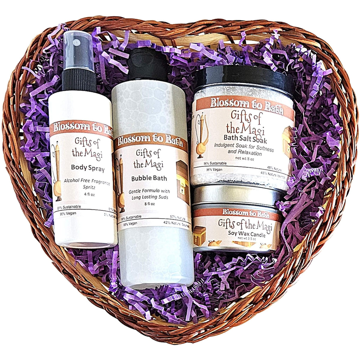 Gifts of the Magi Heart of Luxury Gift Basket - Blossom to Bath Official Imagery - 2