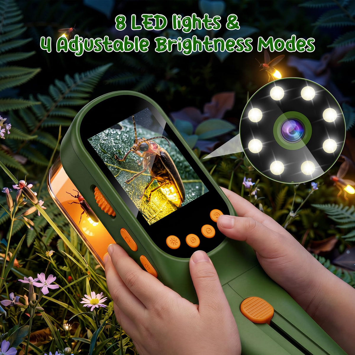 Bug Catcher for Kids with 500X Microscope 2 4 Screen STEM - CIMELR Official Imagery - 7