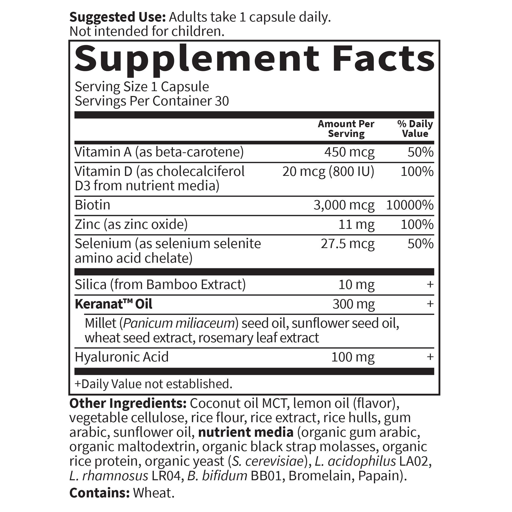 Garden of Life Hair Growth Duo Caps, 30 Plant-Based Capsules