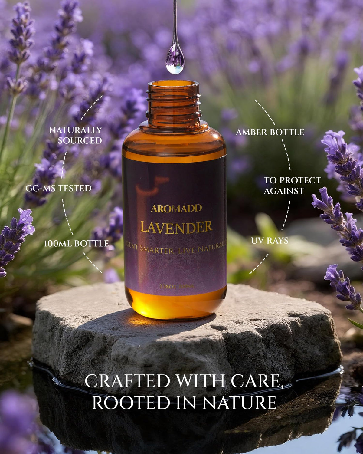 Lavender Diffuser Oil Inspired by Classic Botanical Gardens - Aromadd Official Imagery - 3