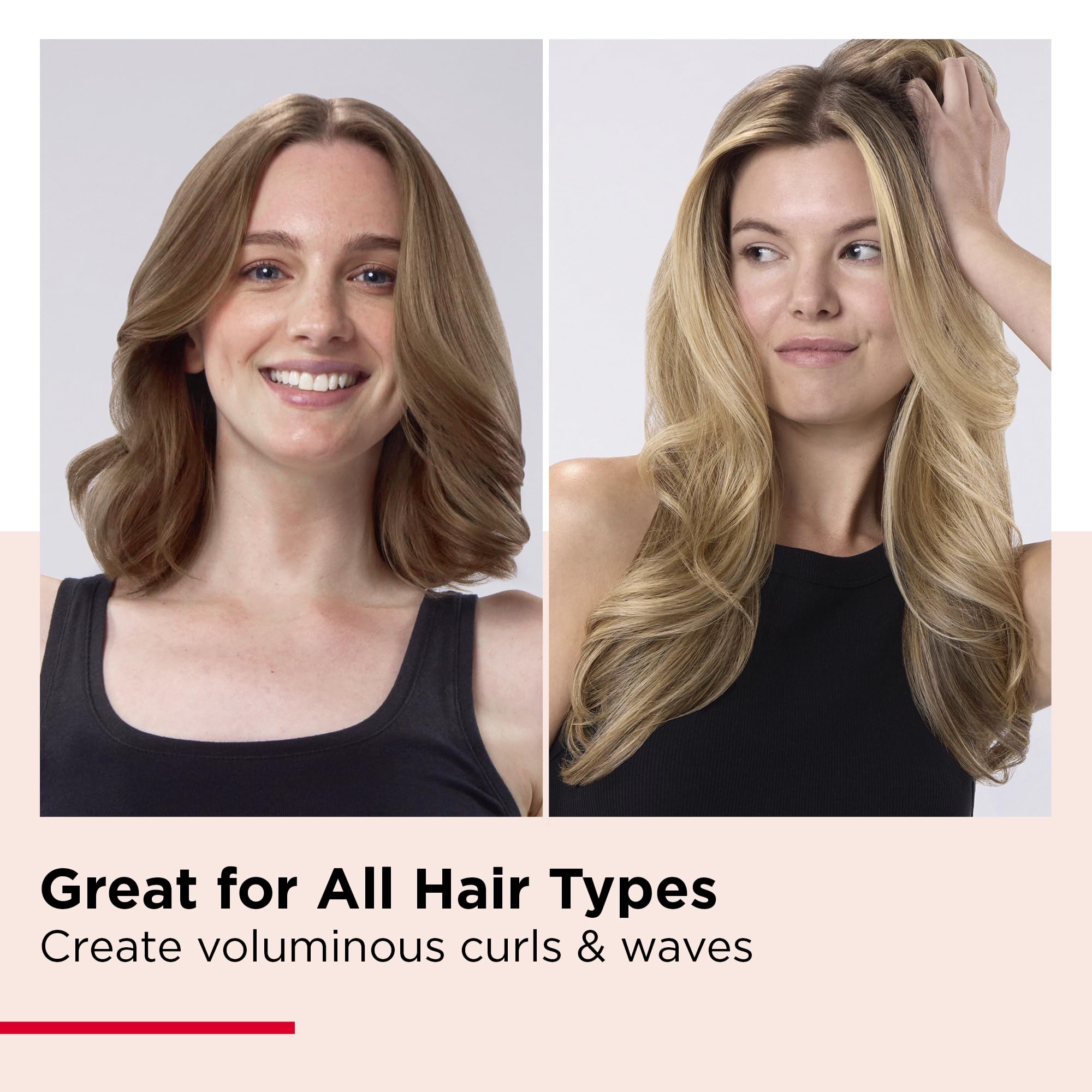 Revlon SmoothStay Coconut Oil 1-inch heated styling brush for smooth, shiny hair with natural coconut oil infusion.