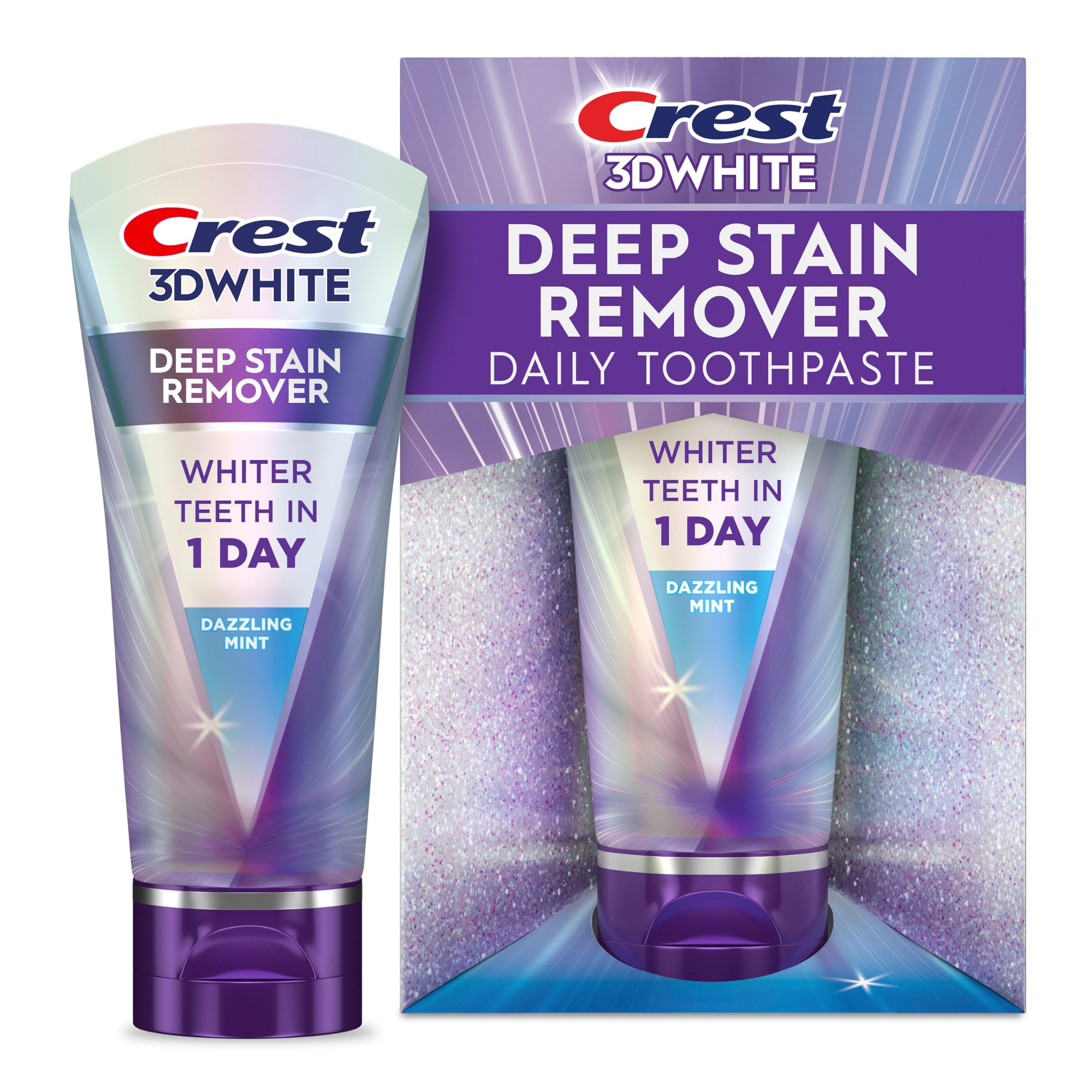 Crest 3DWhite Brilliance Deep Stain Remover Dazzling Mint - Product Imagery