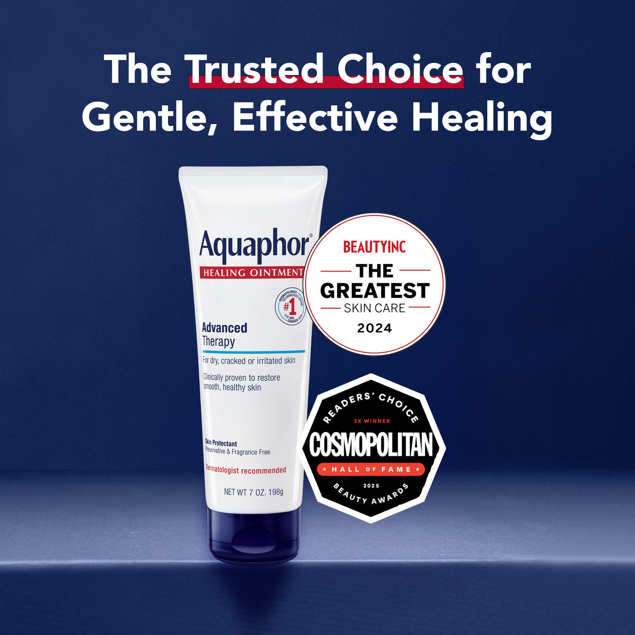 Aquaphor Advanced Therapy Healing Ointment, Skin Protectant, 7 OZ