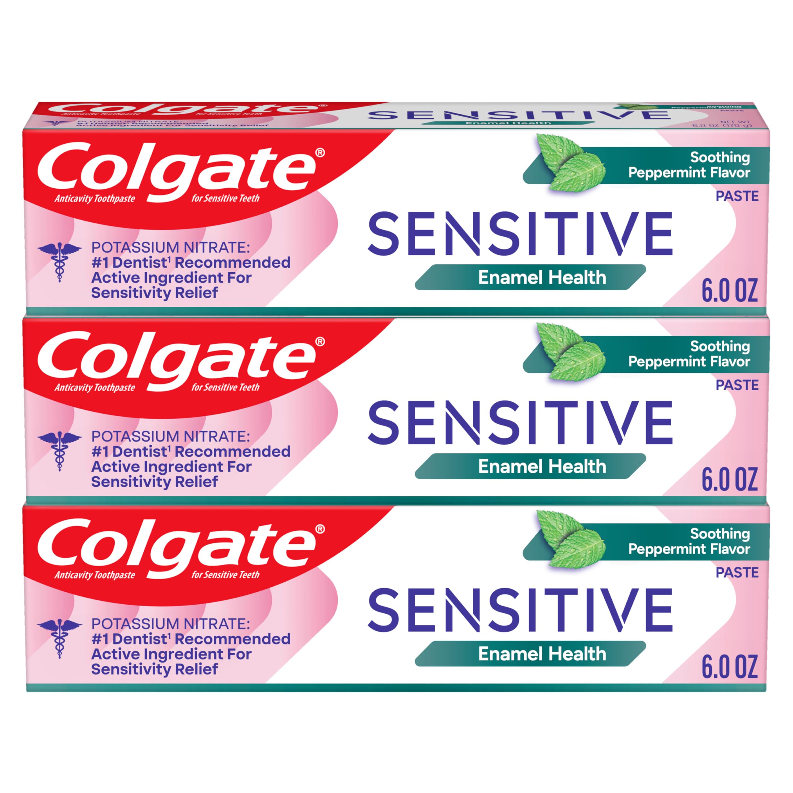 Colgate Sensitive Enamel Health Toothpaste for Sensitive Teeth, - Product Imagery