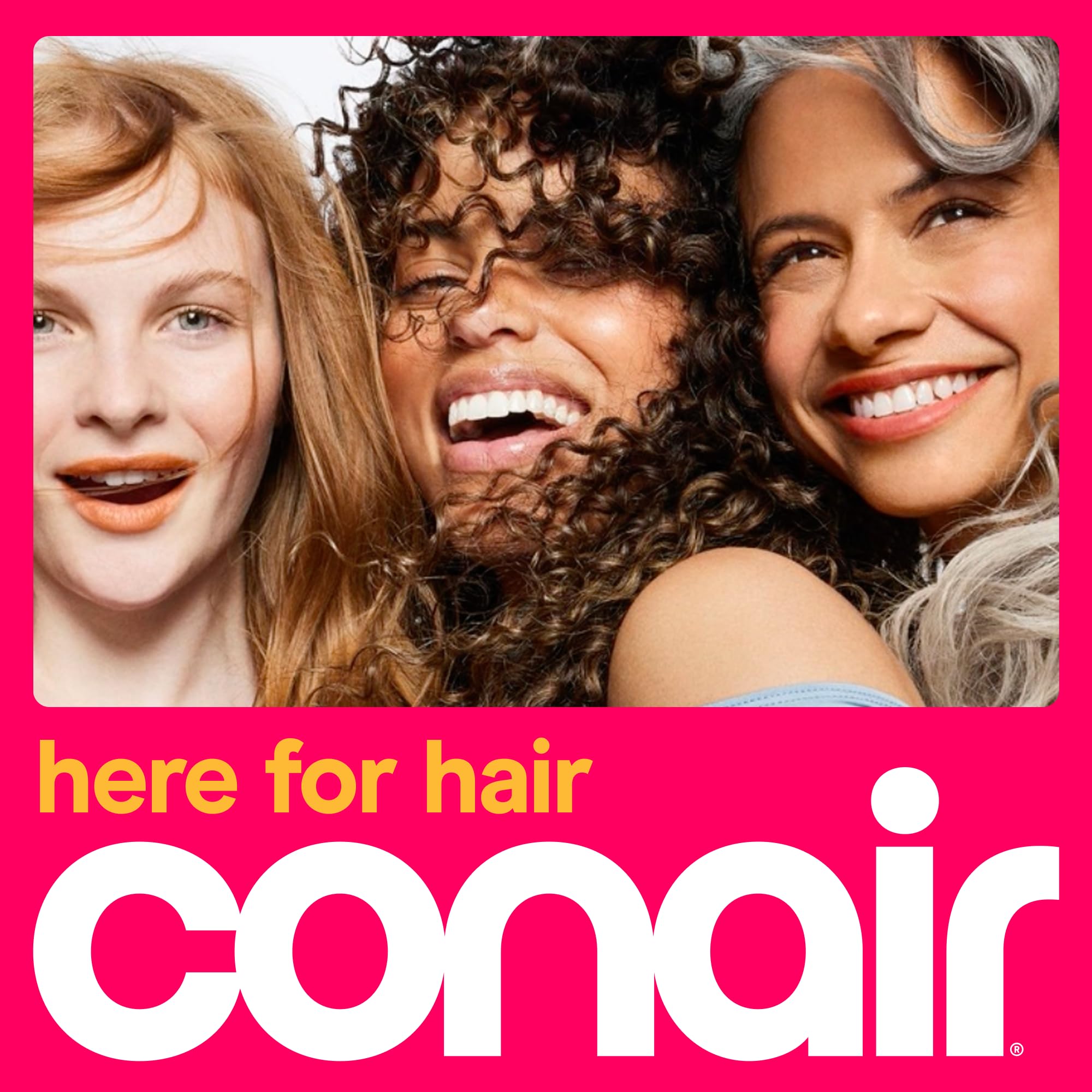 Conair InfinitiPRO Straightening Brush, Tension Control Ionic Styler, Gray