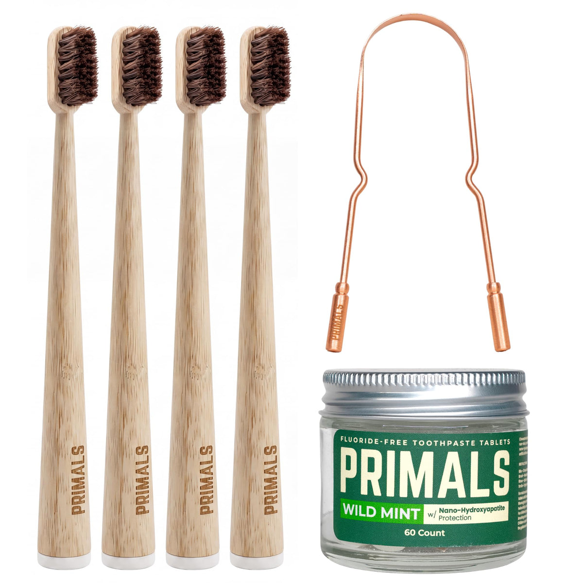 PRIMALS Horse Bristle Complete Natural Oral Care Bundle - PRIMALS Official Imagery - 2