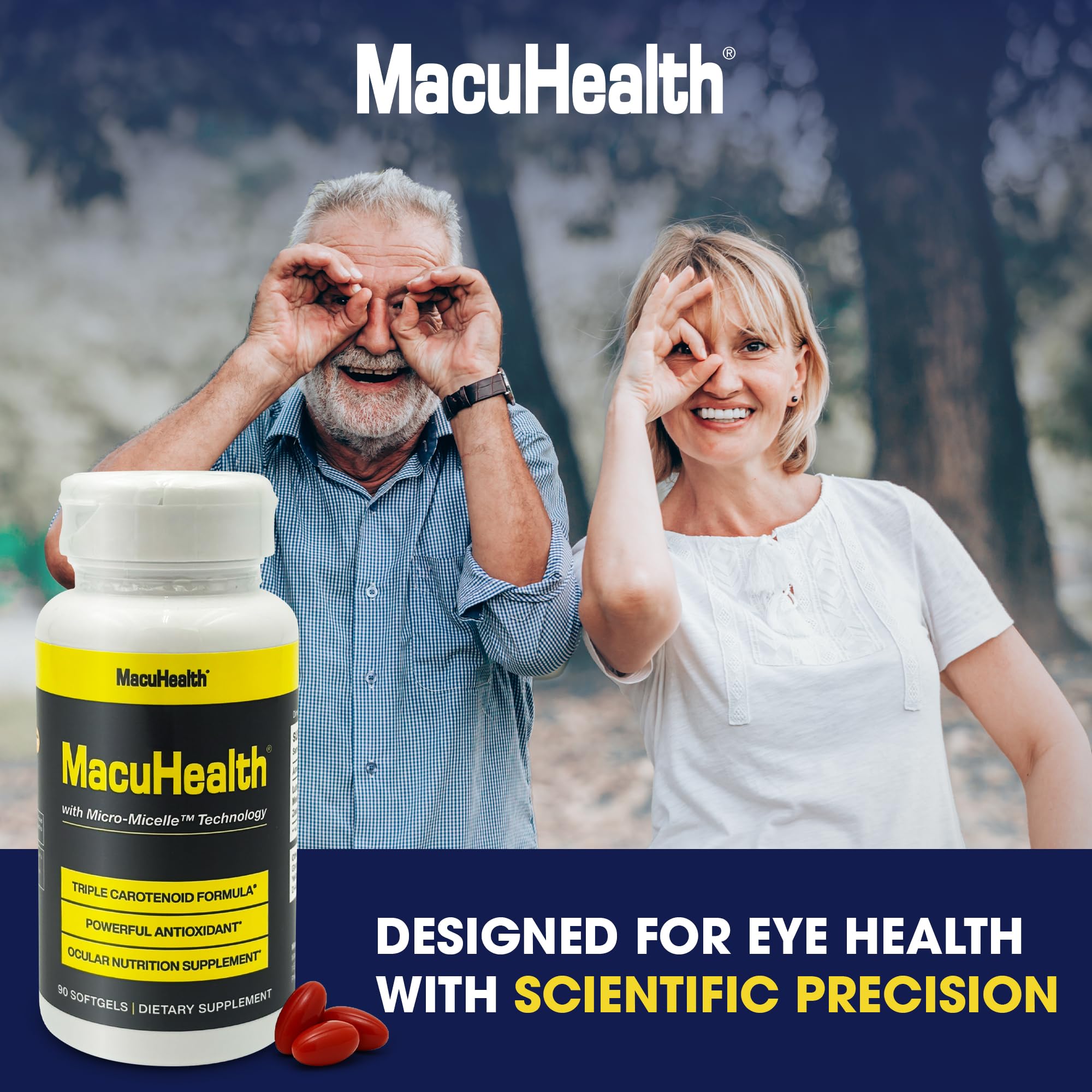 Macuhealth Triple Carotenoid Formula - Eye Vitamins for Adults