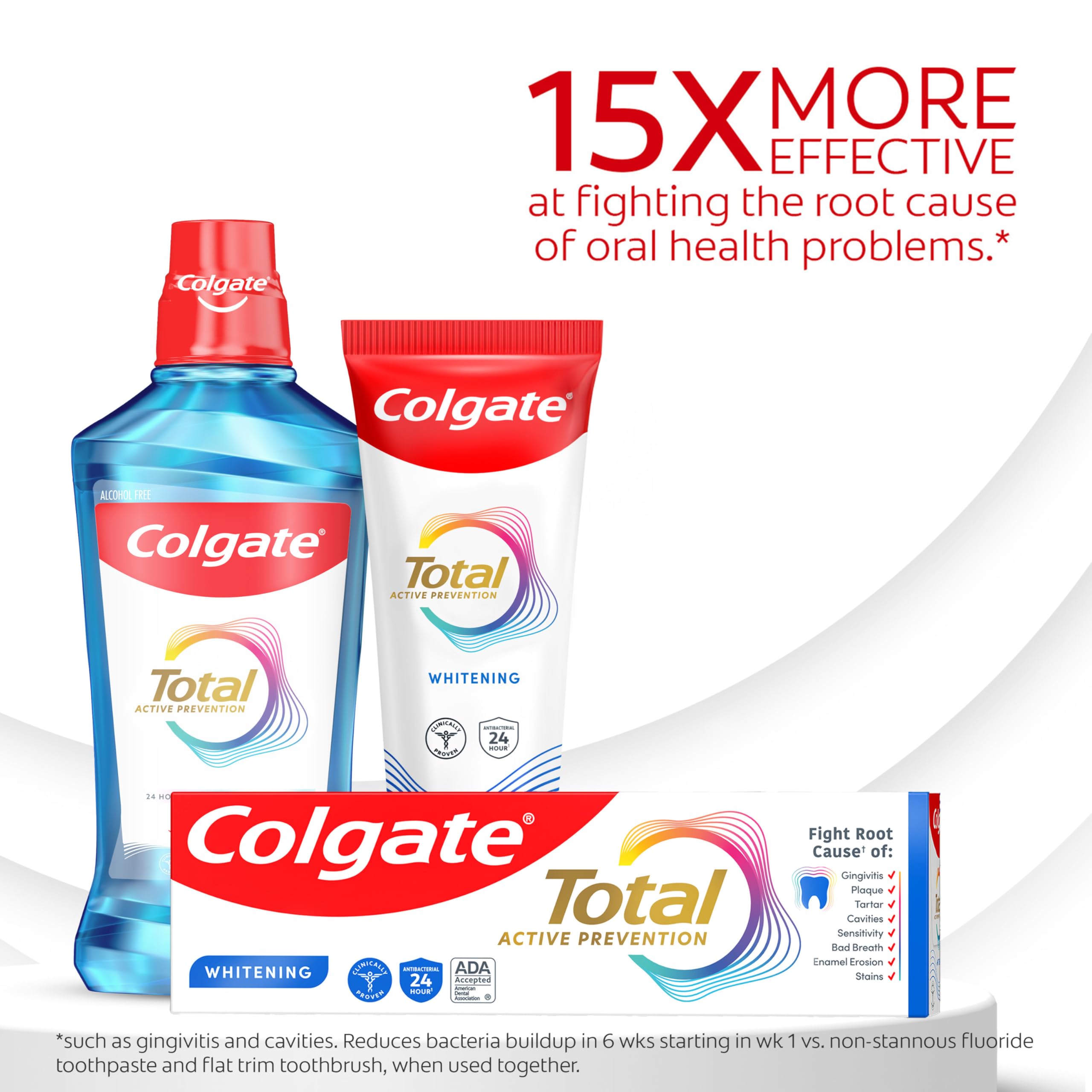 Colgate Total Whitening Fluoride Toothpaste 4-Pack 5.1oz