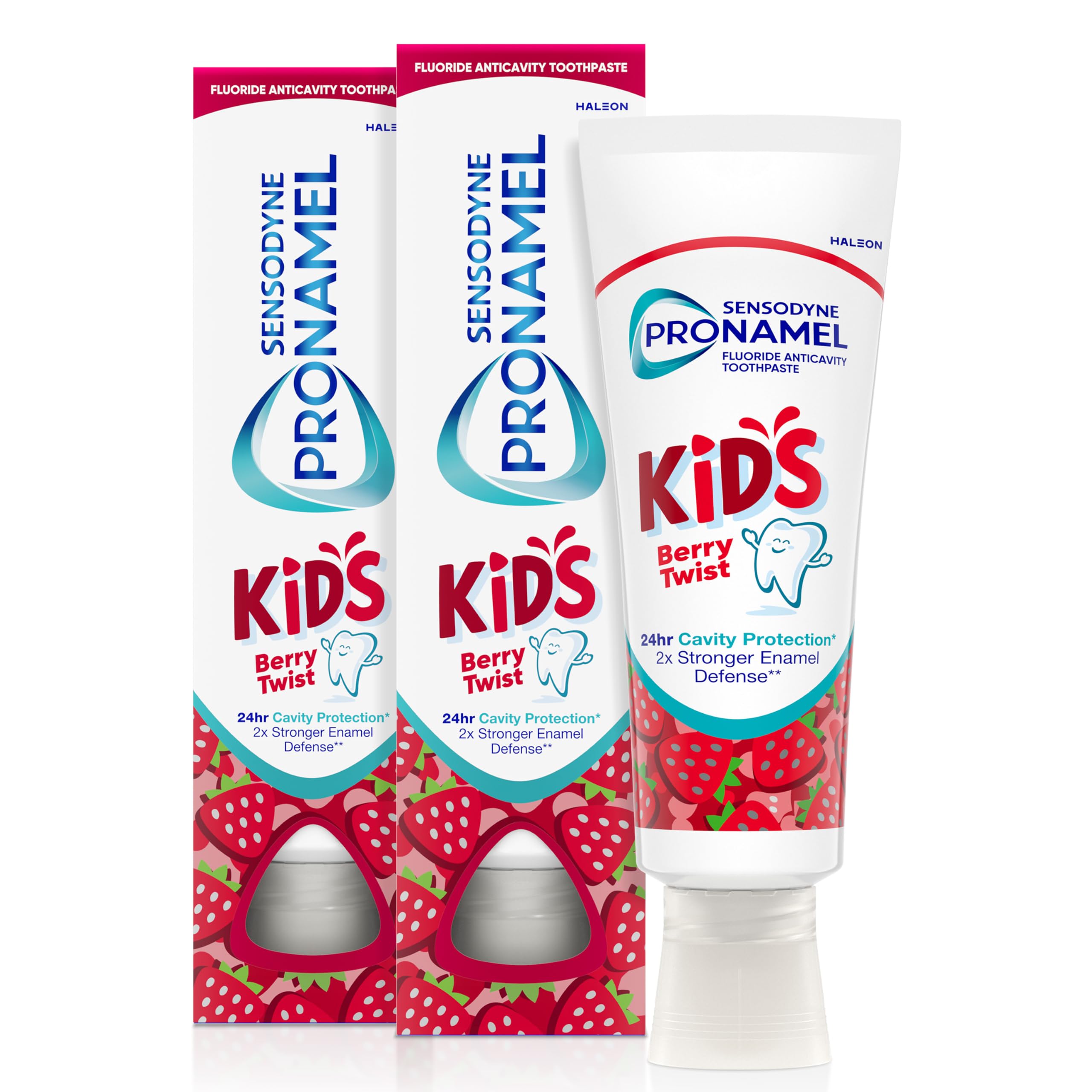 Sensodyne Pronamel Kids Berry Twist Toothpaste, 4 oz (2 Pack) - Product Imagery