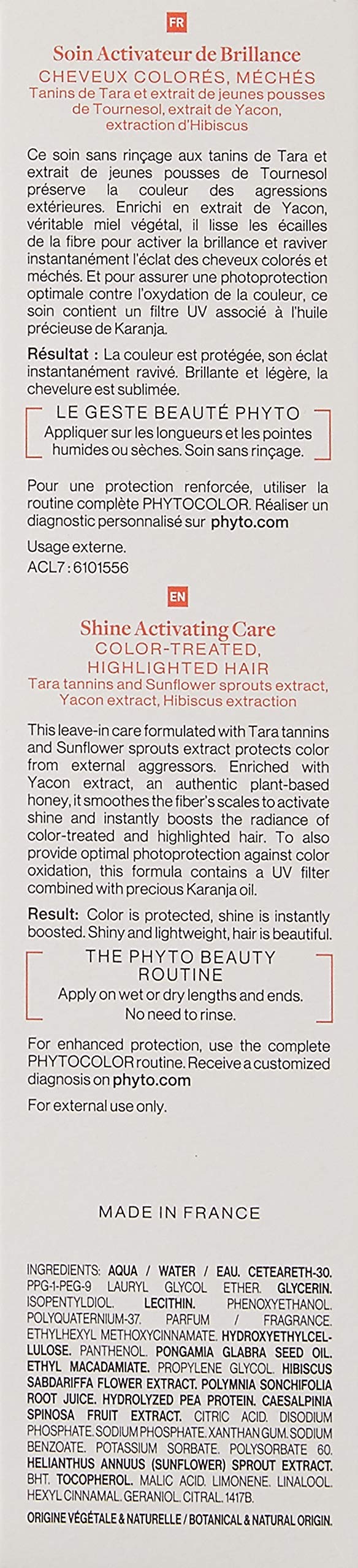 PHYTO Phytocolor Shine Activating Care, 5.07 fl oz – full view