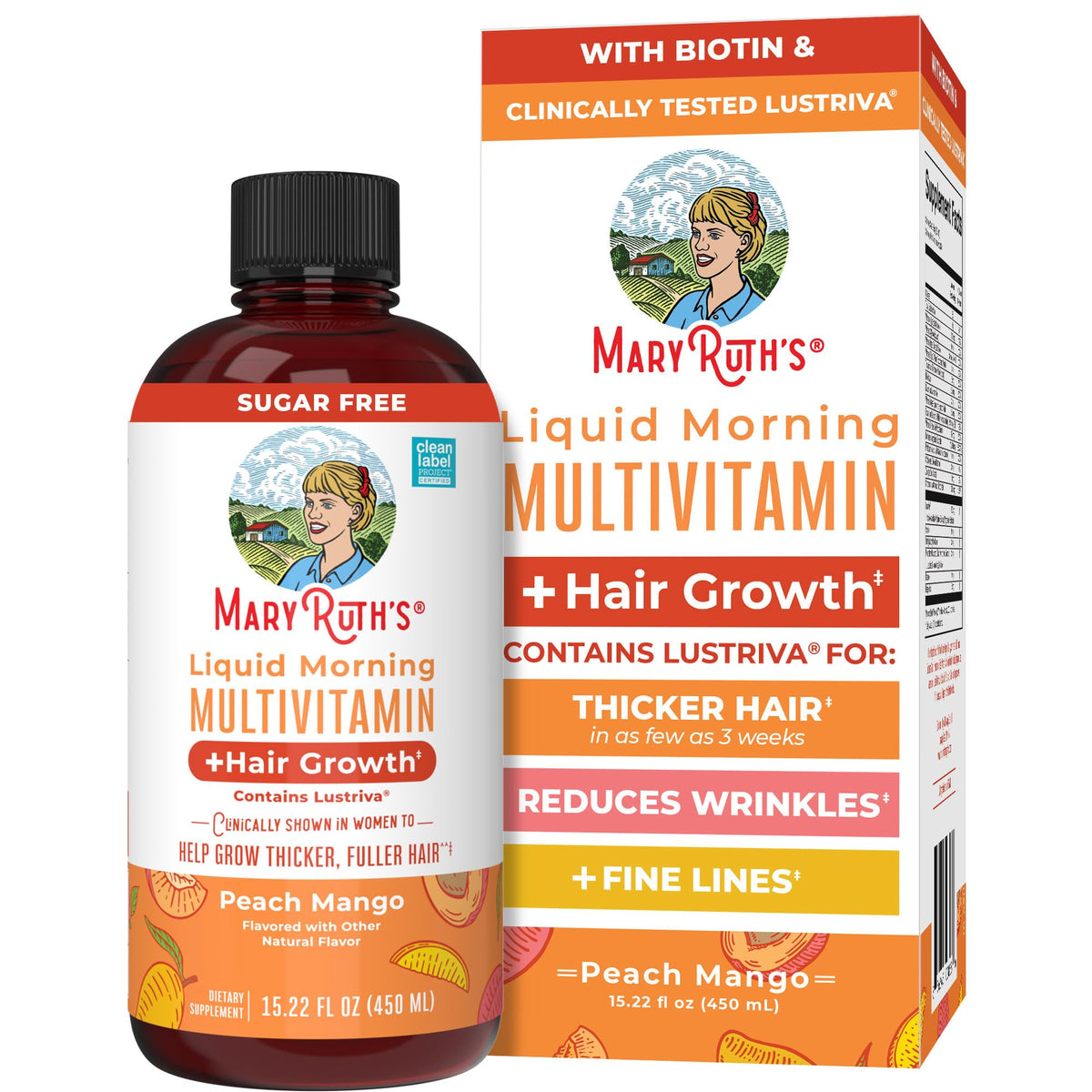 MARYRUTH S Liquid Multivitamin Hair Growth Clinically - MARYRUTH'S Official Imagery - 1