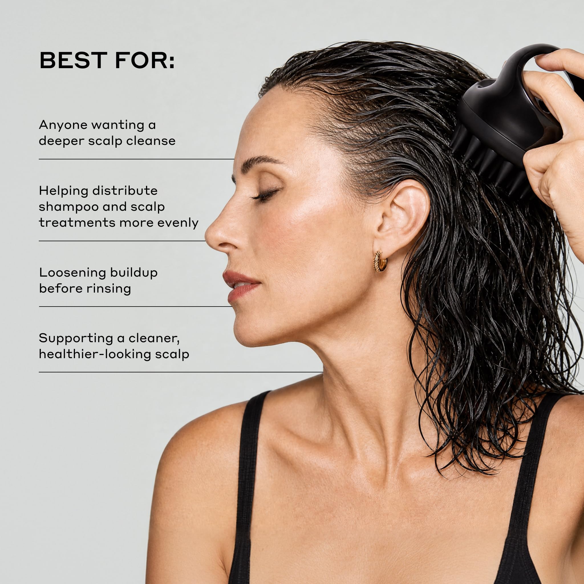 Zenagen scalp massager for stimulating scalp circulation with ergonomic handle and multiple massage nodes for relaxing scalp care.