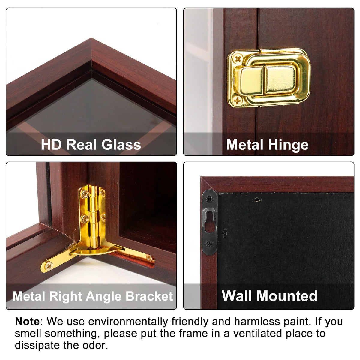 Rock Display Case Wall Mount Shadow Box with Shelves - FramePro Official Imagery - 6