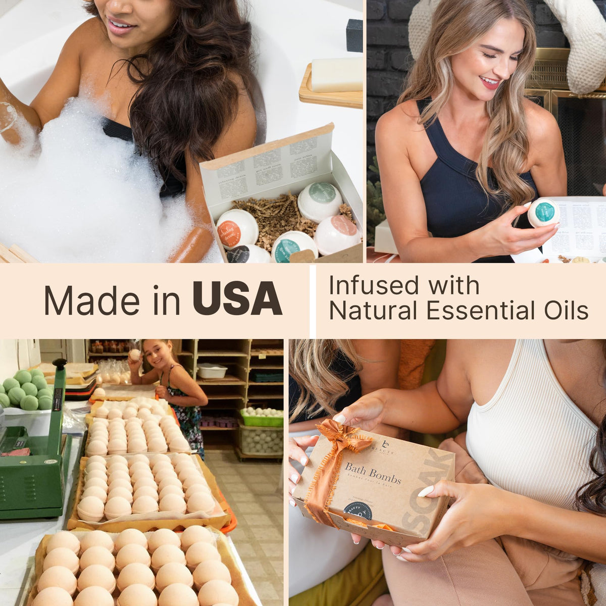 Bath Bombs Gift Set - Beauty by Earth Official Imagery - 3