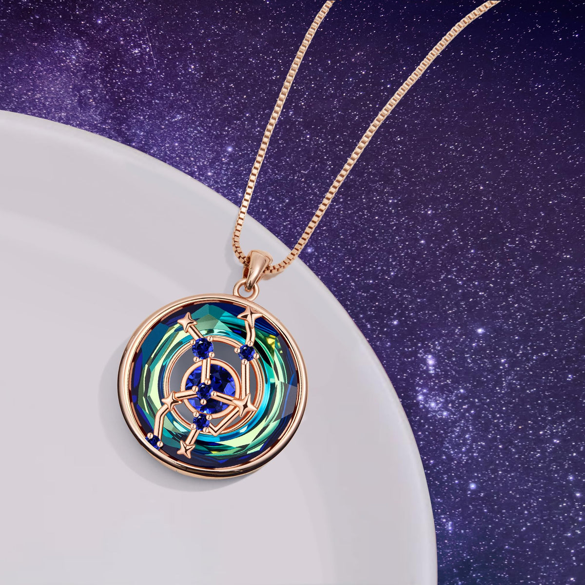 Distance – Pendant Necklaces on display