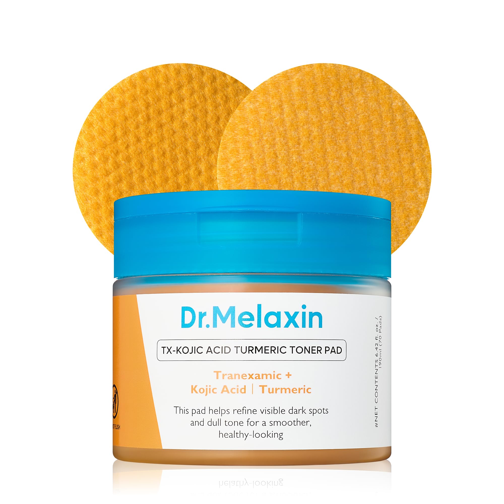 n TX Kojic Acid Turmeric Toner Pads with Tranexamic Acid, - Product Imagery